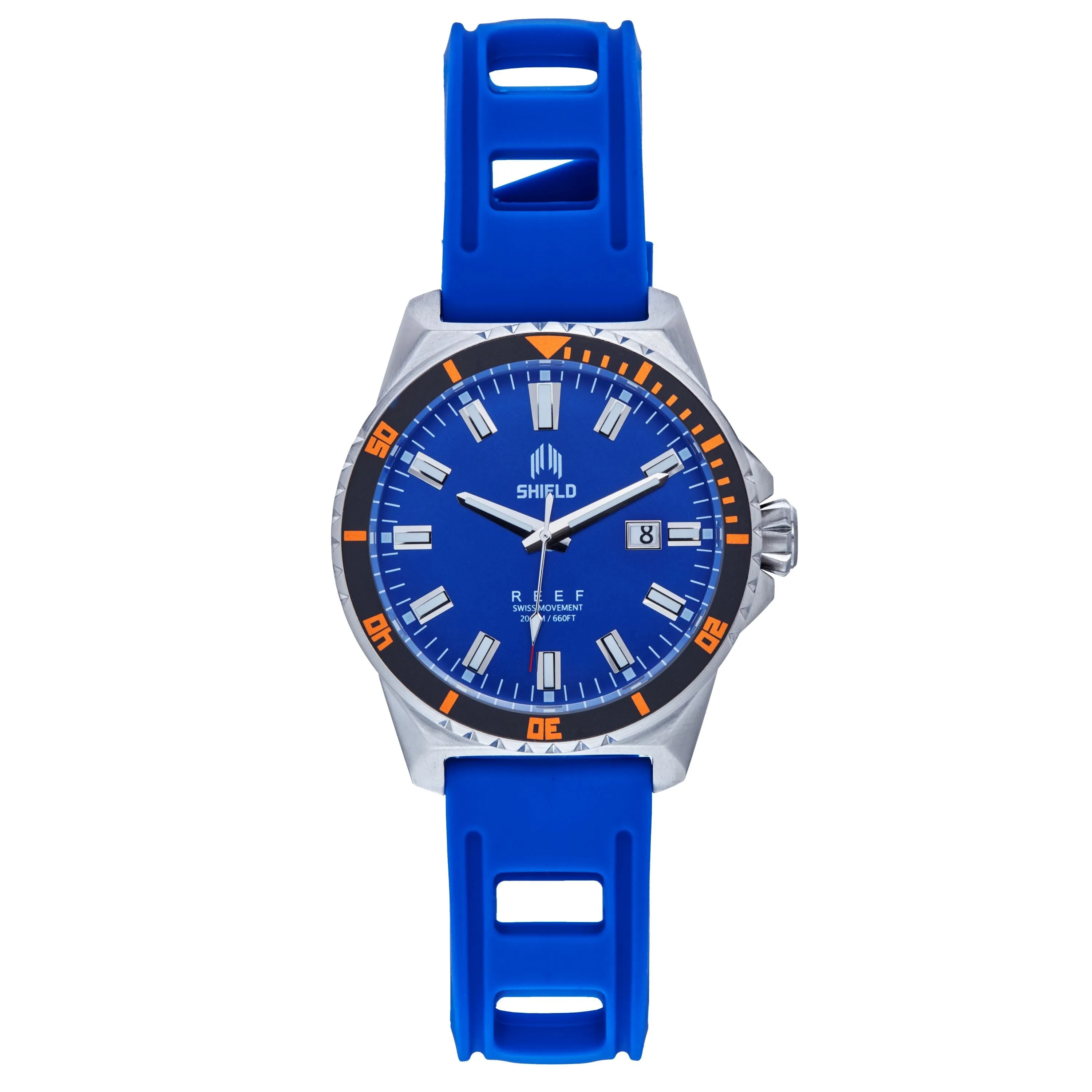 Shield Reef Strap Watch w/Date