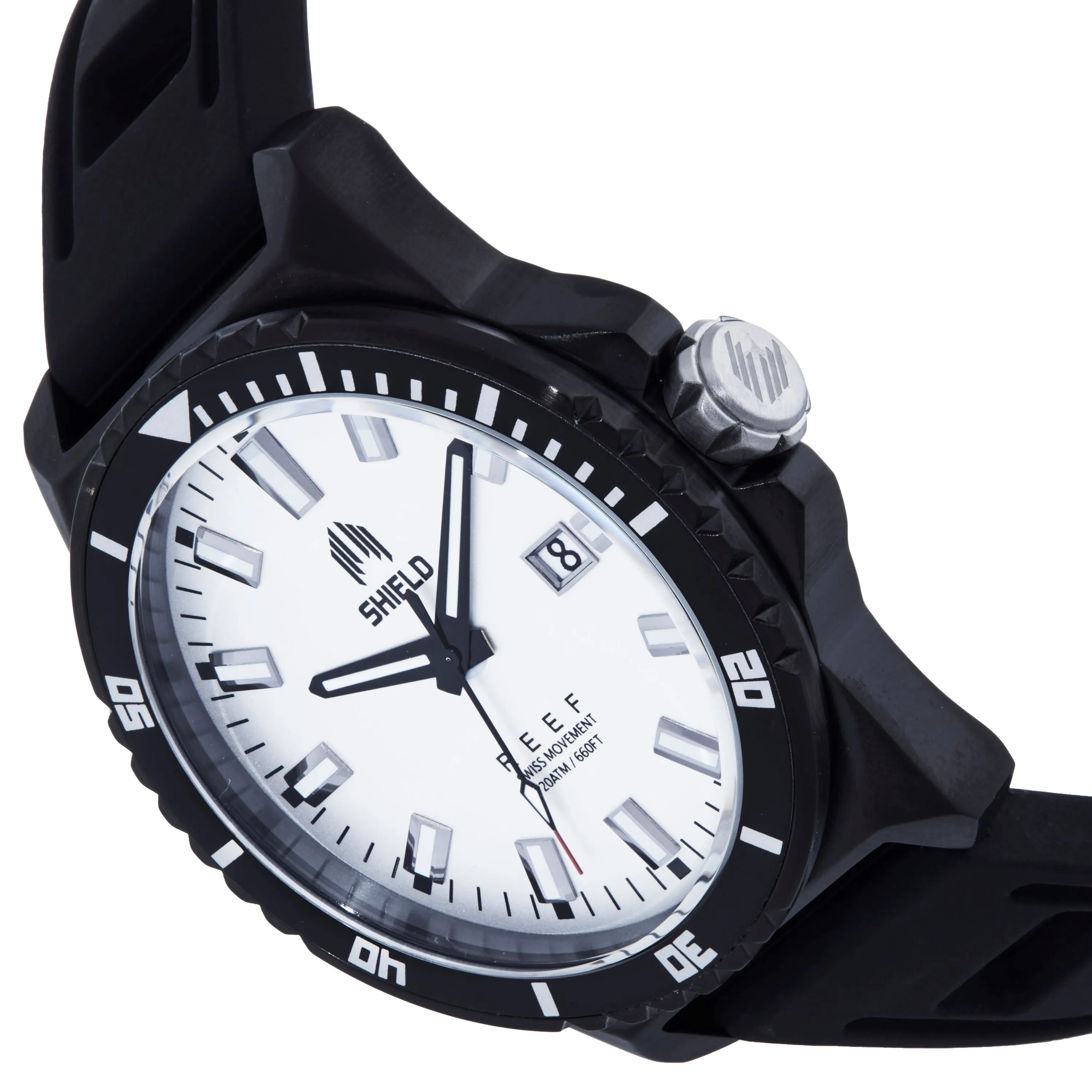 Shield Reef Strap Watch w/Date