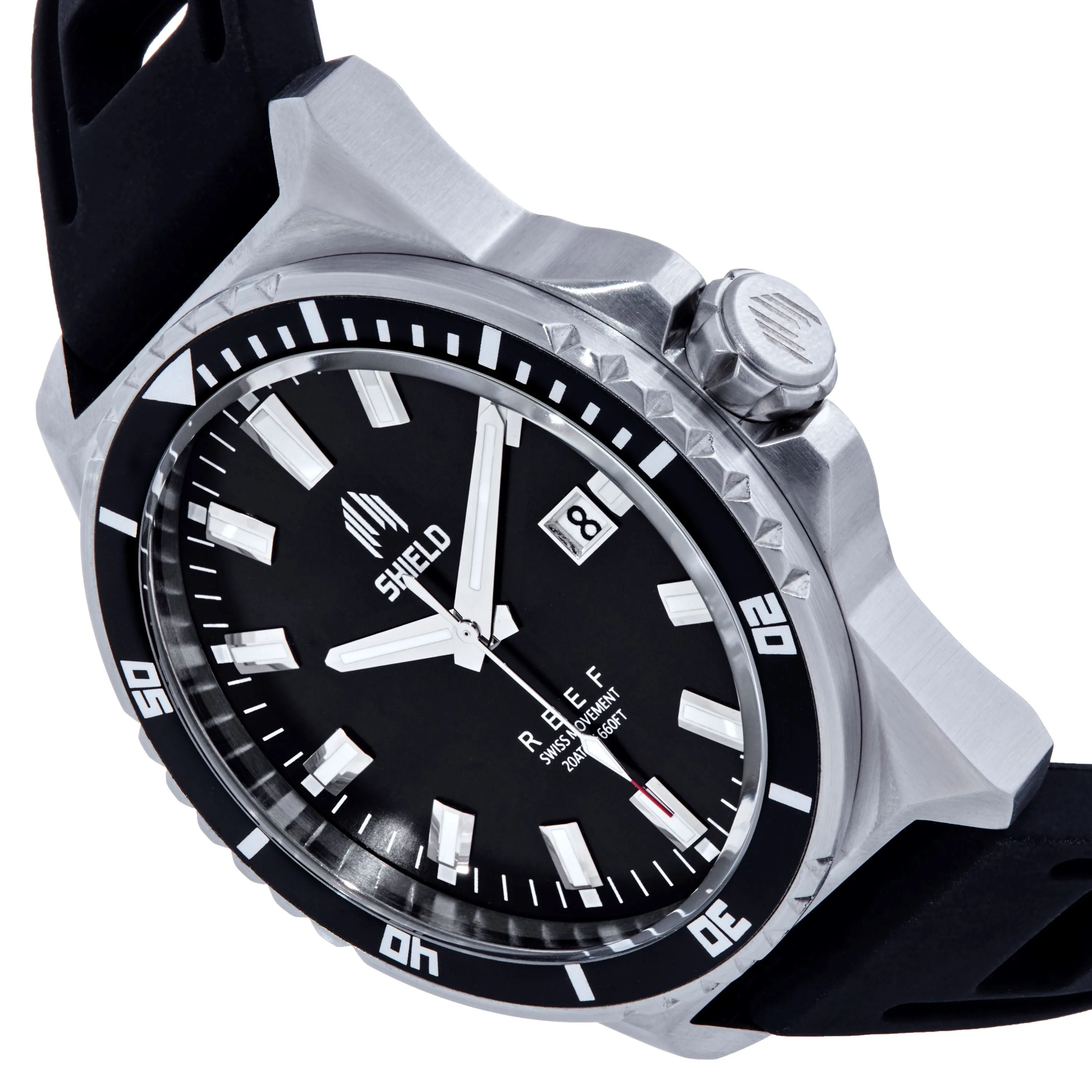 Shield Reef Strap Watch w/Date