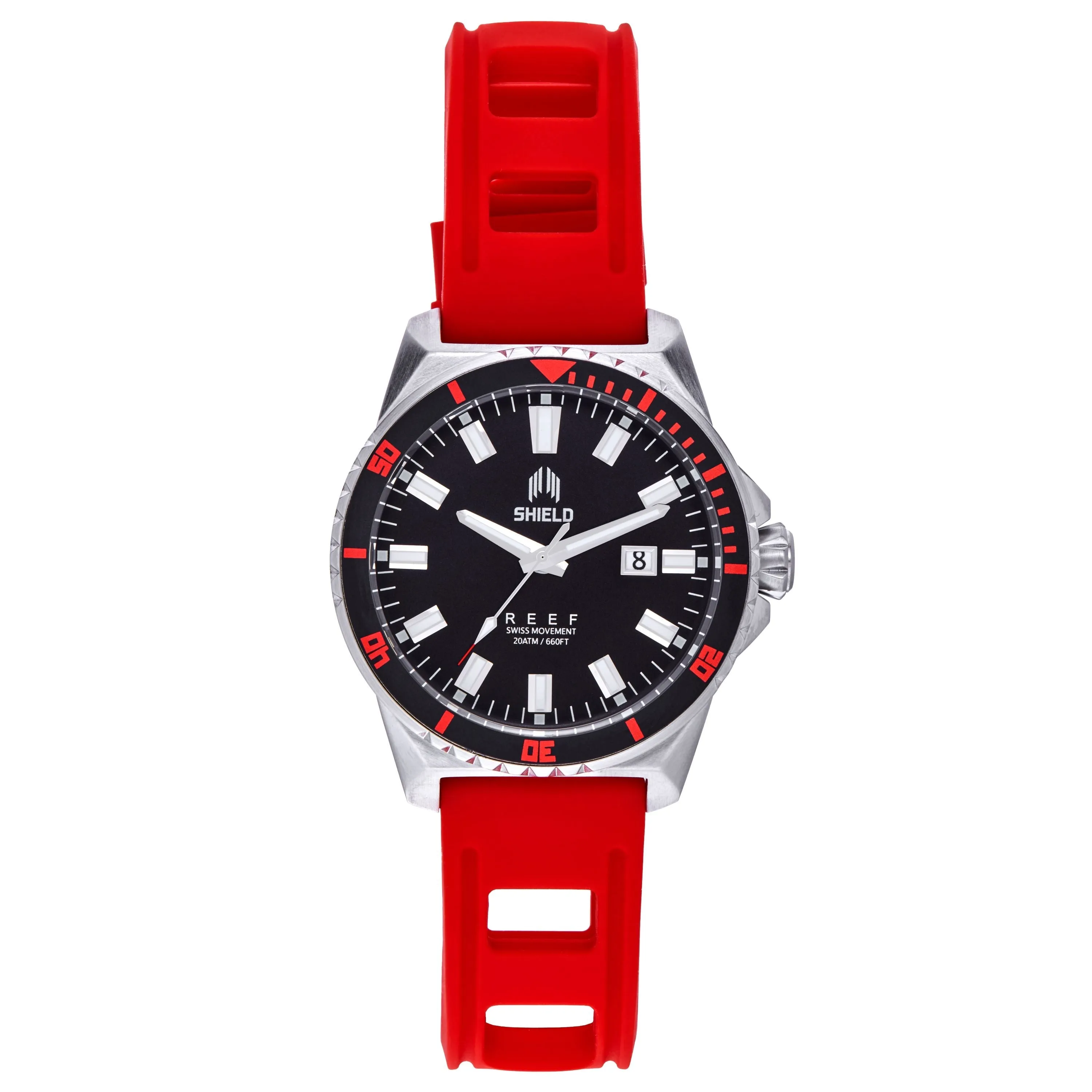 Shield Reef Strap Watch w/Date