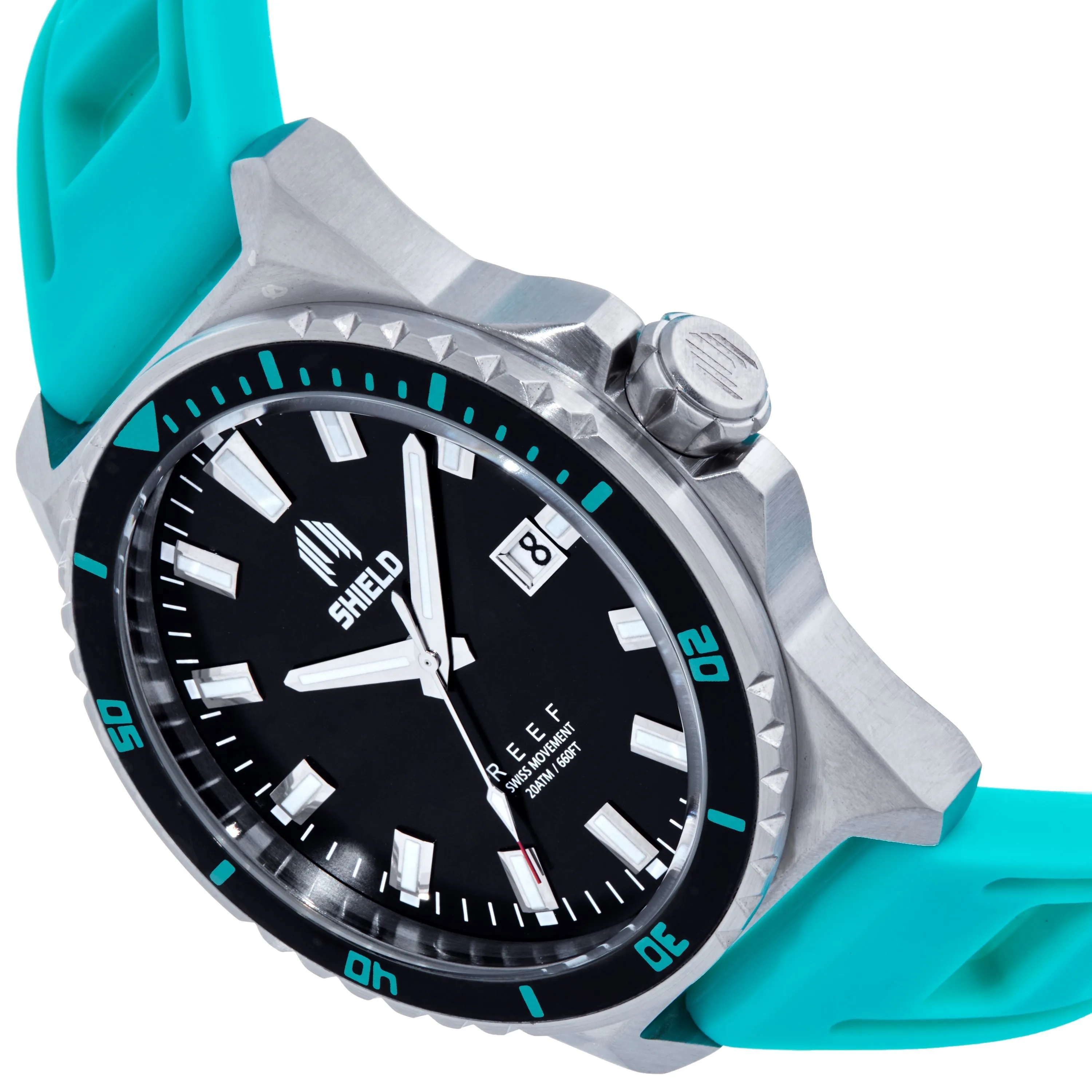 Shield Reef Strap Watch w/Date