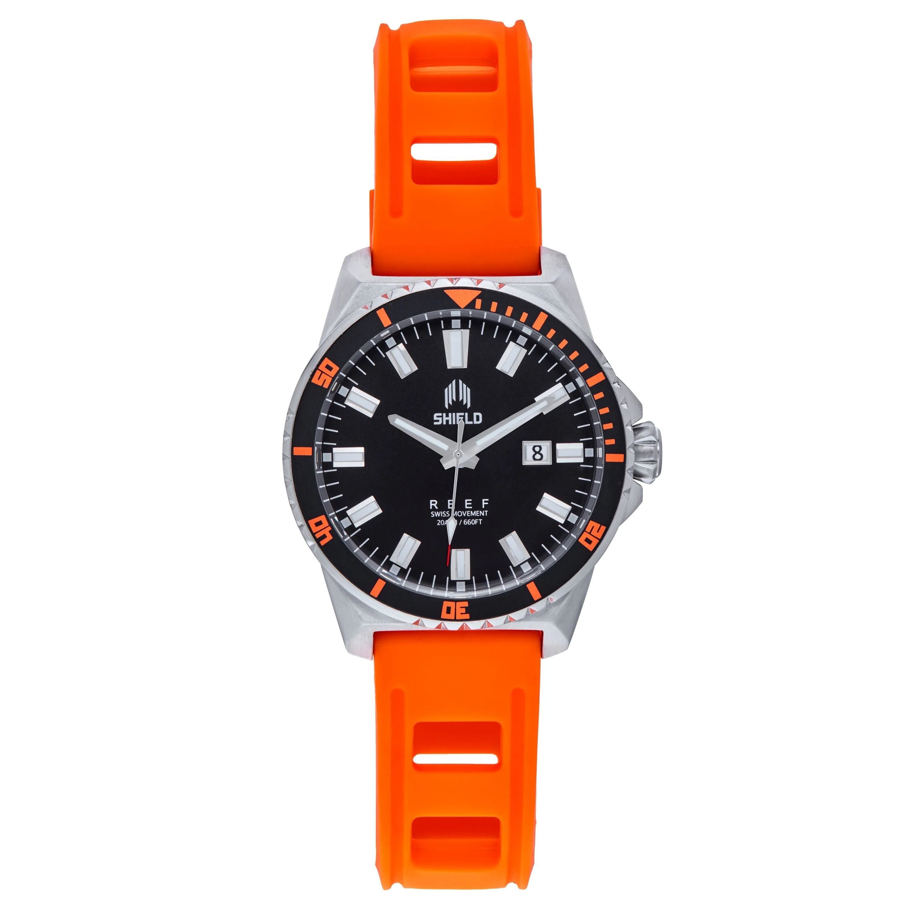 Shield Reef Strap Watch w/Date