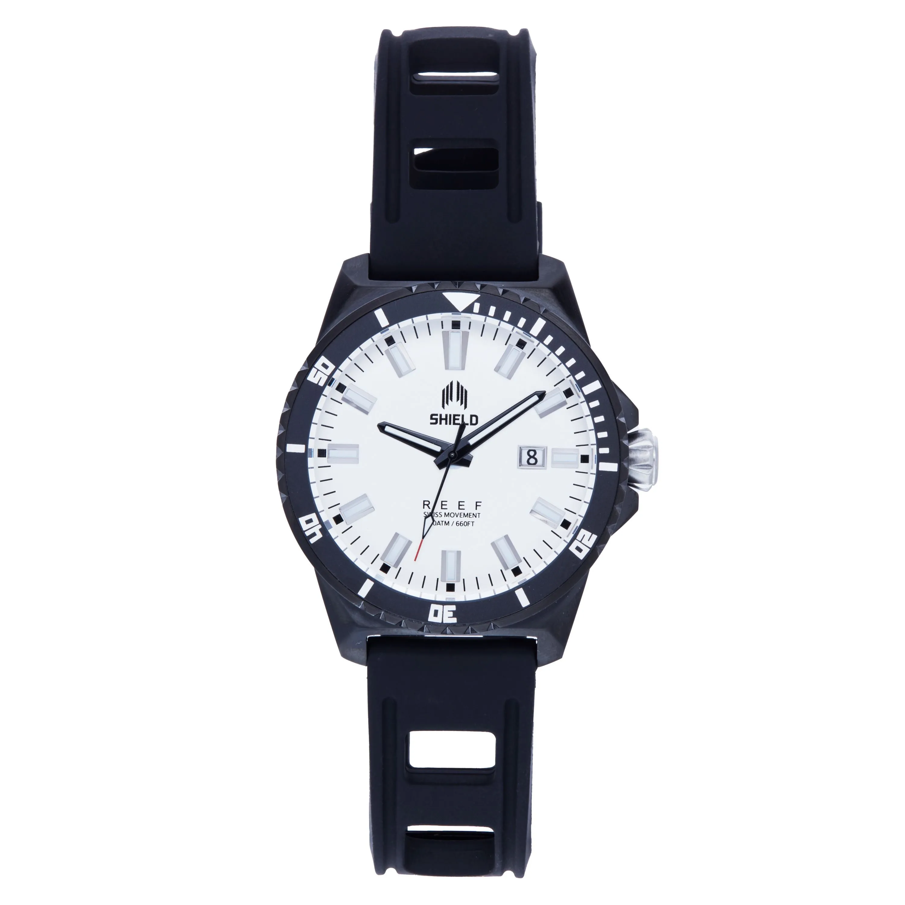 Shield Reef Strap Watch w/Date