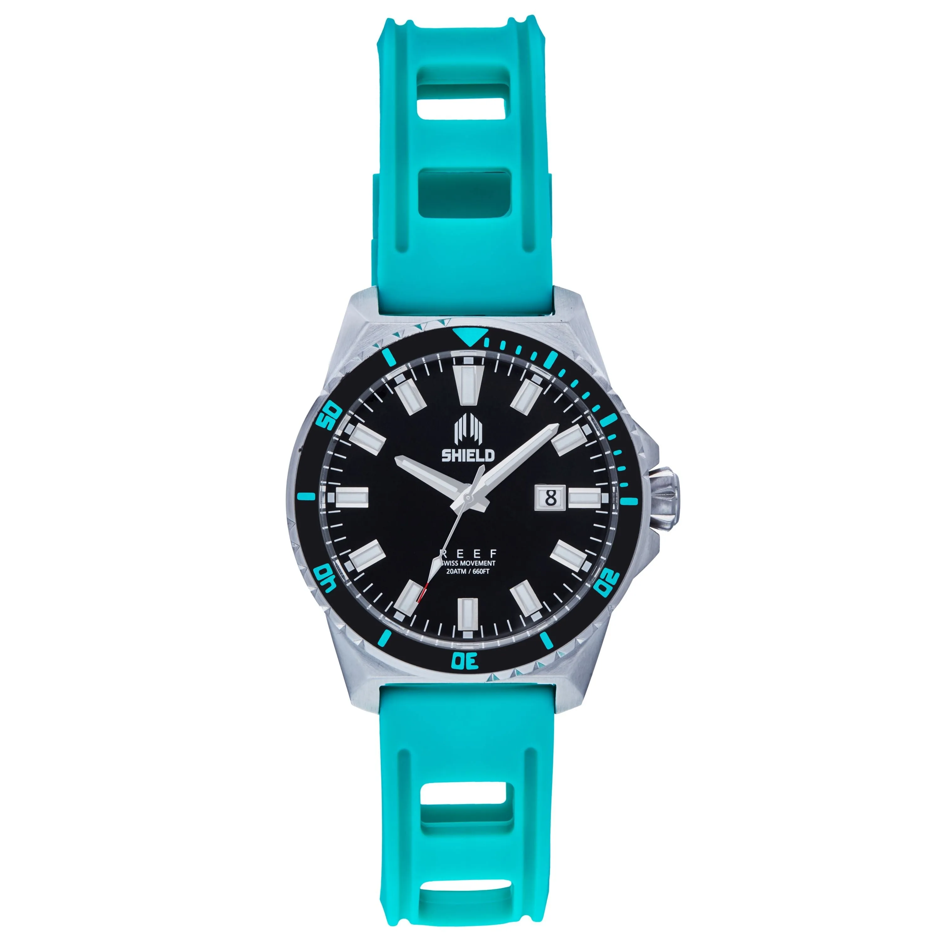 Shield Reef Strap Watch w/Date