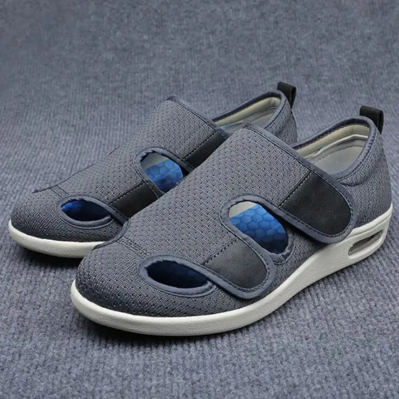 Shoes For Elderly Lady Diabetes Patien Tace Up Man Summer Portable Sandals Thumb Instep Height Foot Swelling Code Sandals