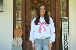 Simply Southern Sequin Bow Crewneck