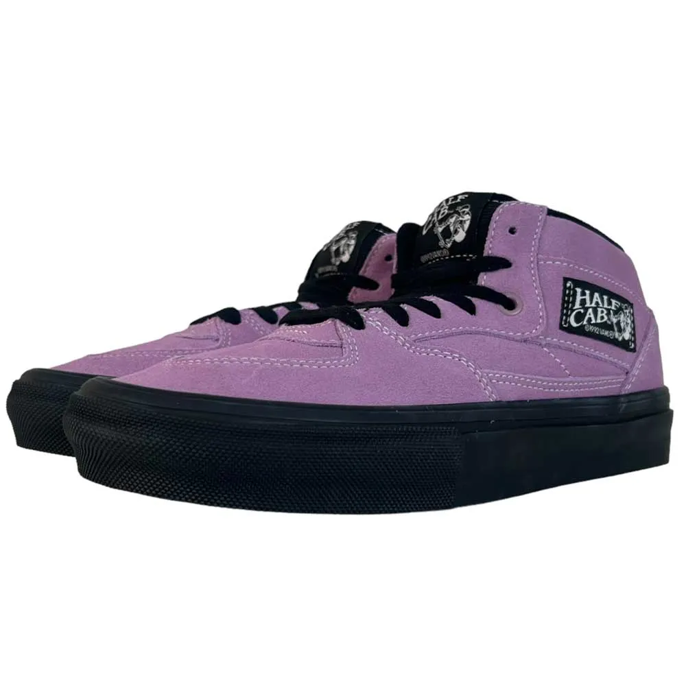 Skate Half Cab Lavender Fog Black Vans Suede Shoes