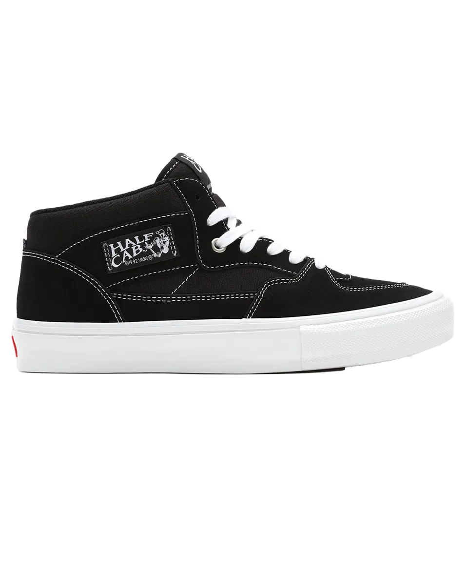 Skate Half Cab Shoes in Black & White