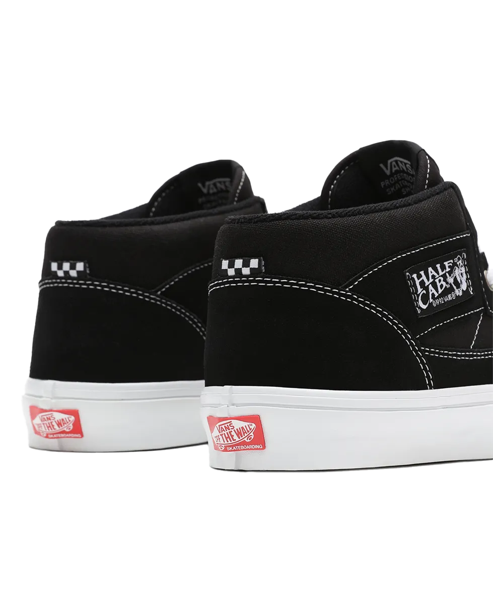 Skate Half Cab Shoes in Black & White