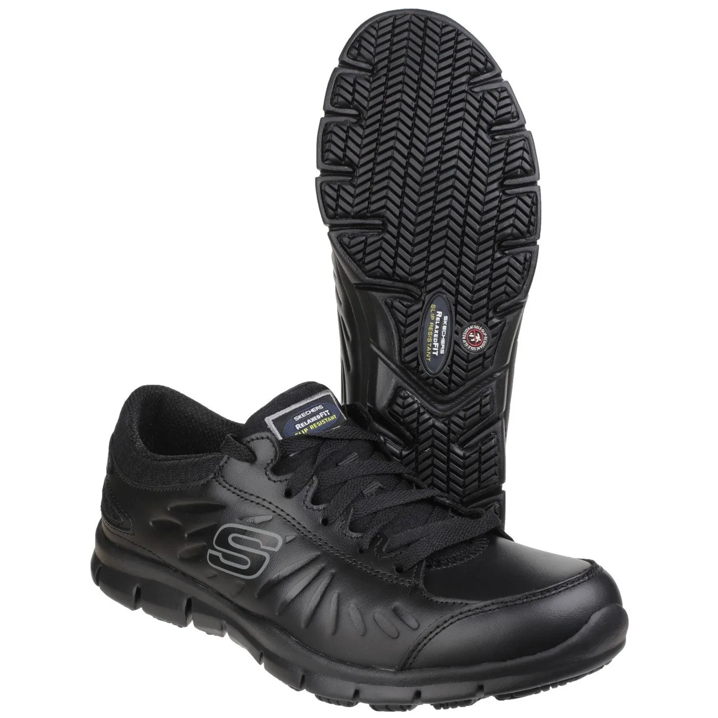 Skechers Workwear Eldred Occupational Shoe OB Black