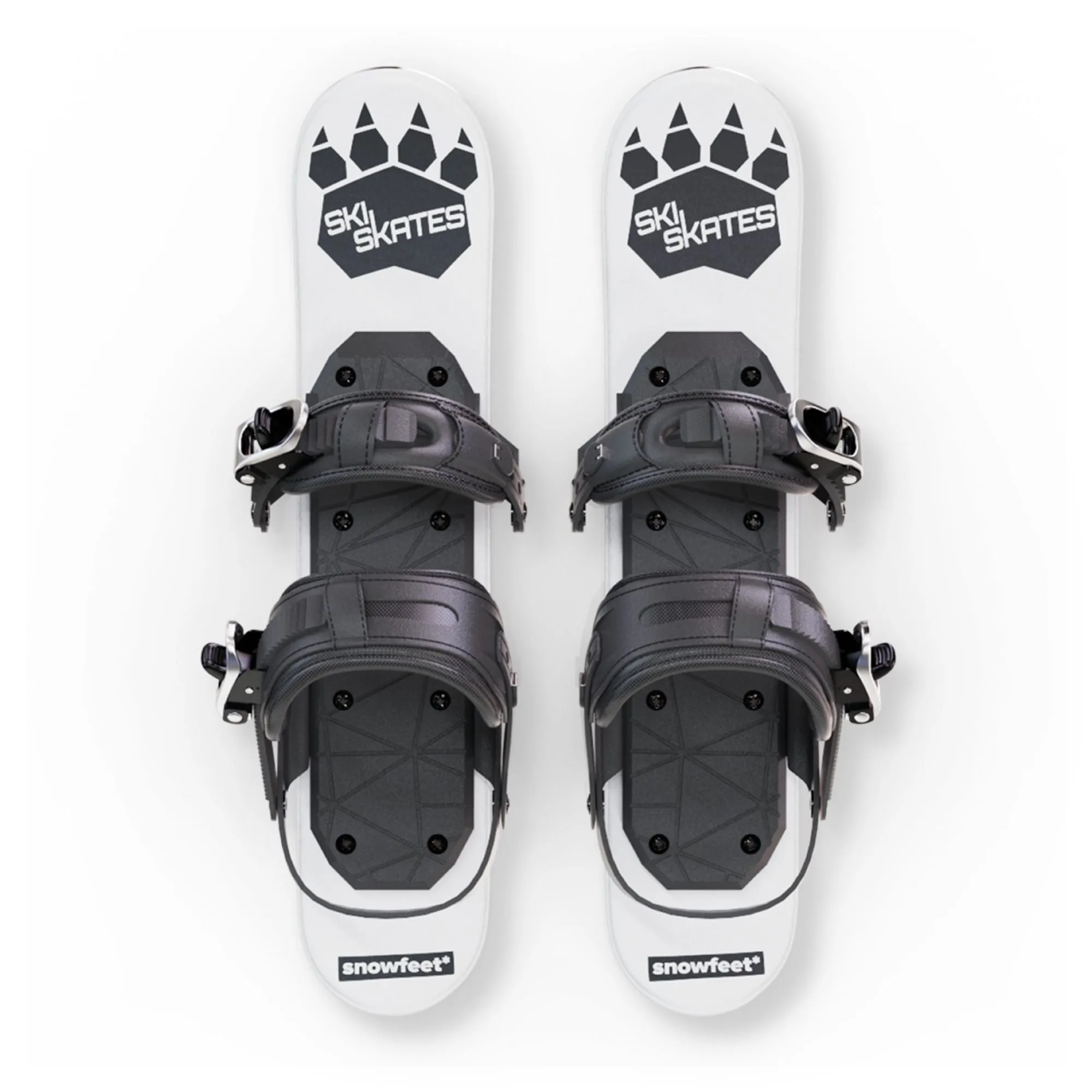 Skiskates by Snowfeet* | 44 CM | Skiblades Snowblades | Snowboard Boots Model