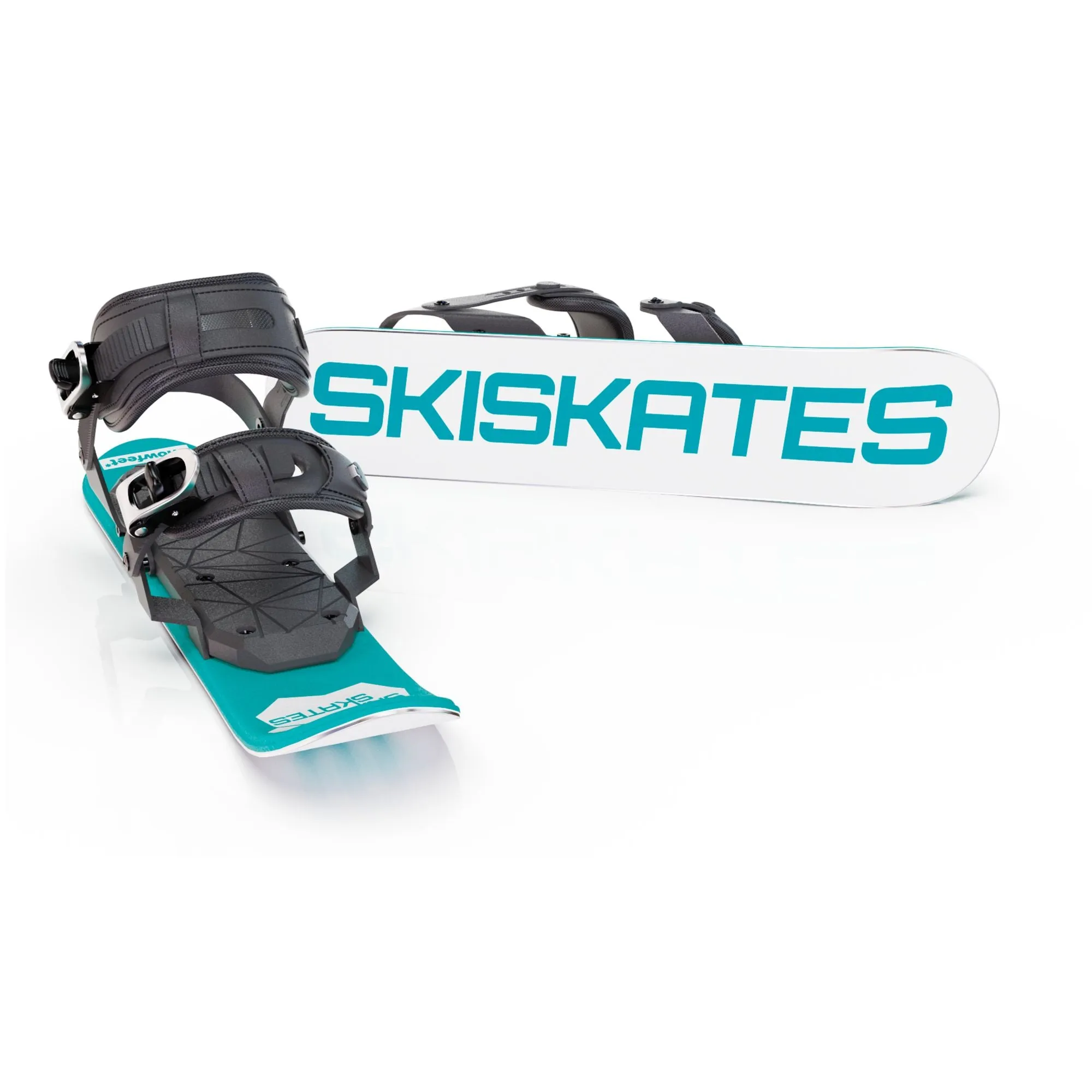 Skiskates by Snowfeet* | 44 CM | Skiblades Snowblades | Snowboard Boots Model