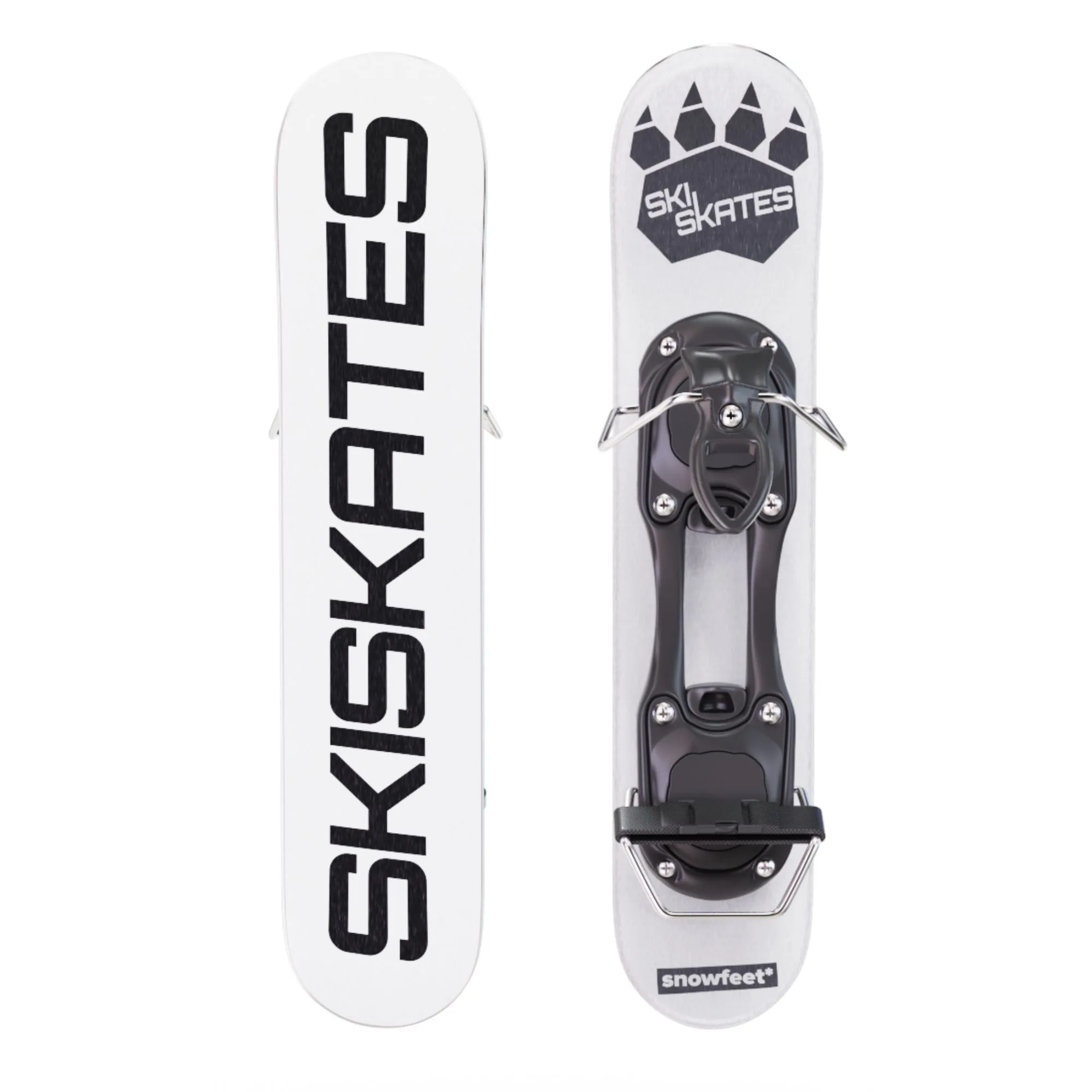 Skiskates by Snowfeet* | 44 CM | Skiblades Snowblades | Snowboard Boots Model