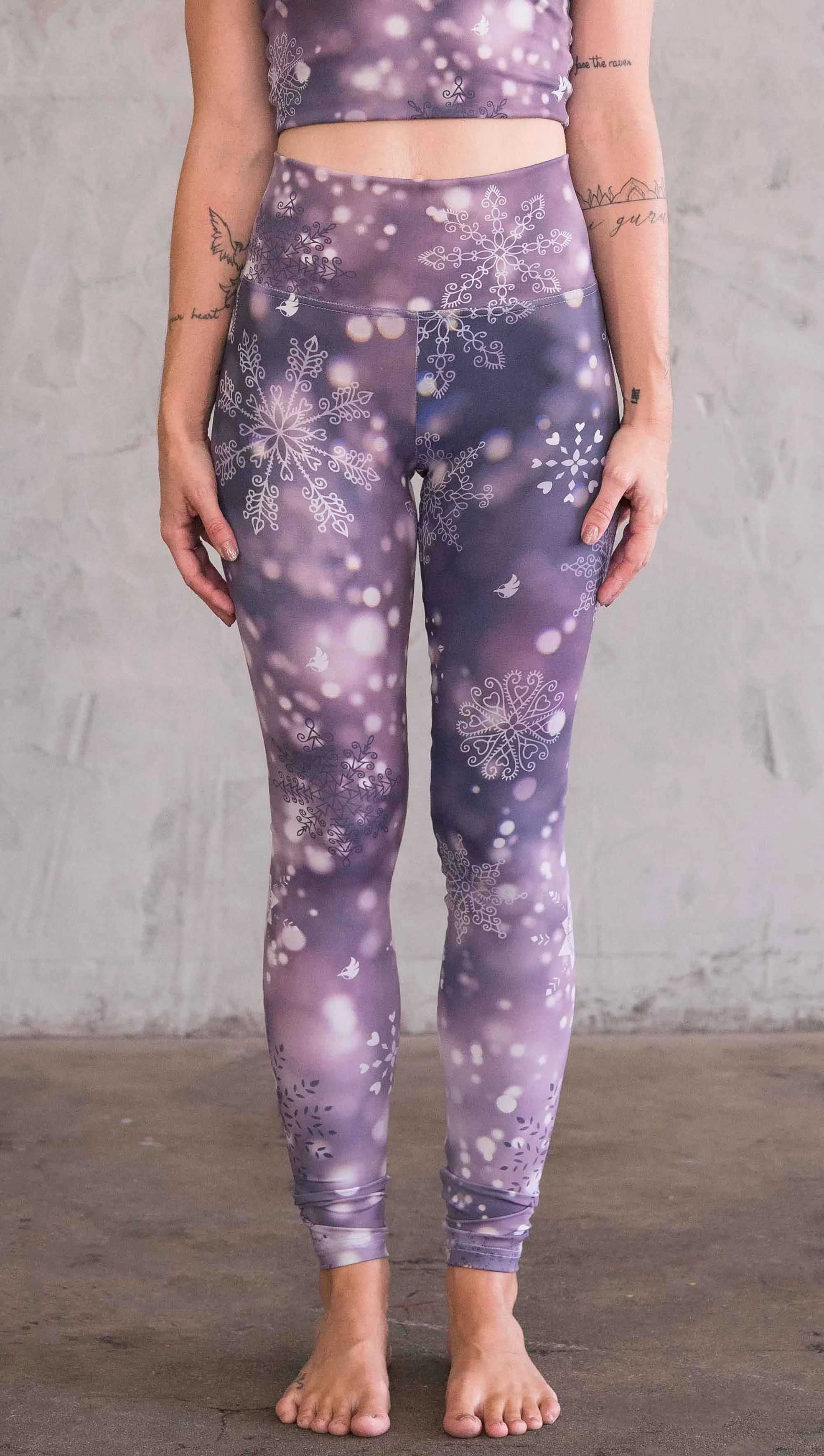 Snowflakes 2.0 - Athleisure Leggings - CUSTOM ORDER