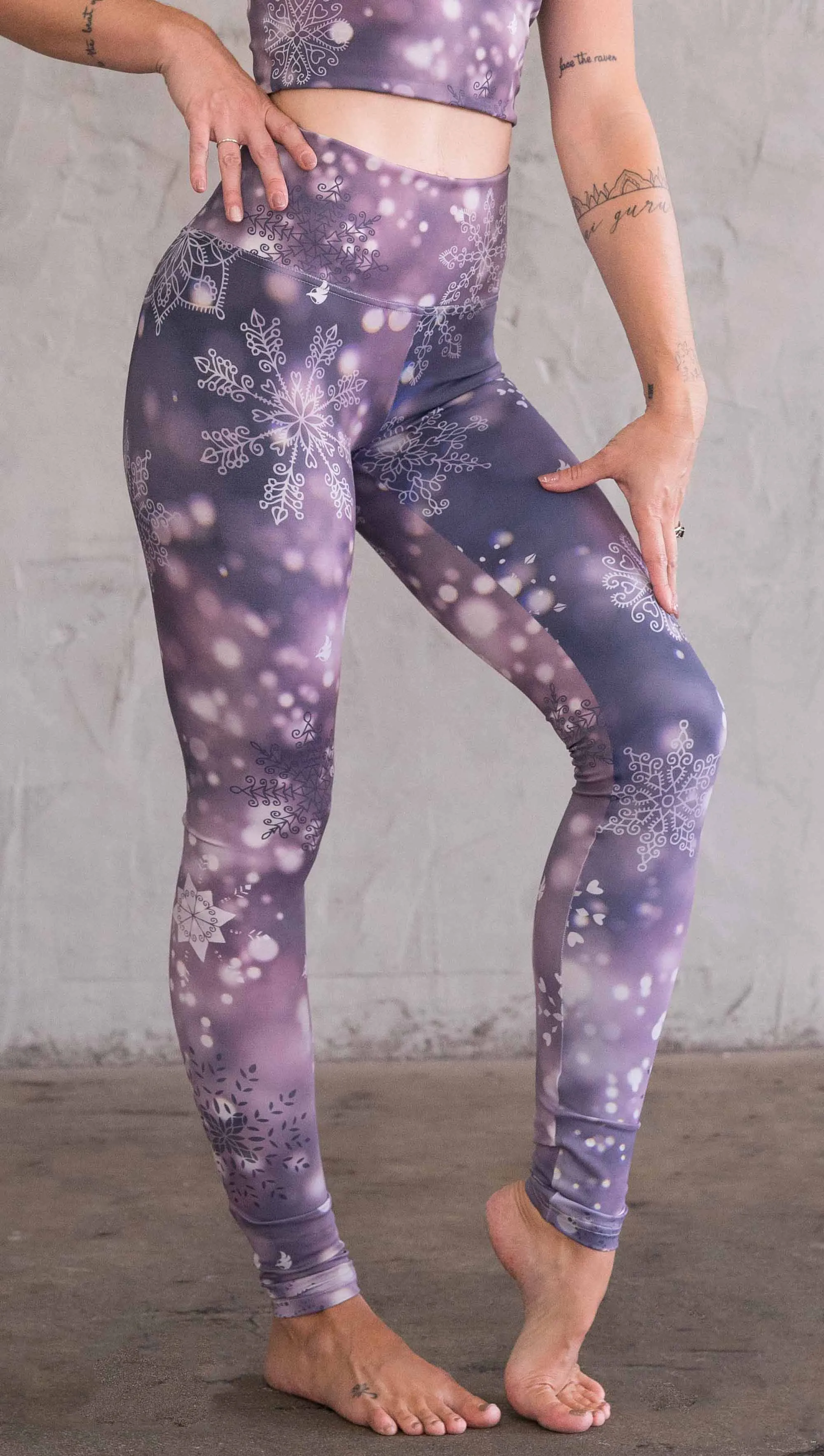 Snowflakes 2.0 - Athleisure Leggings - CUSTOM ORDER