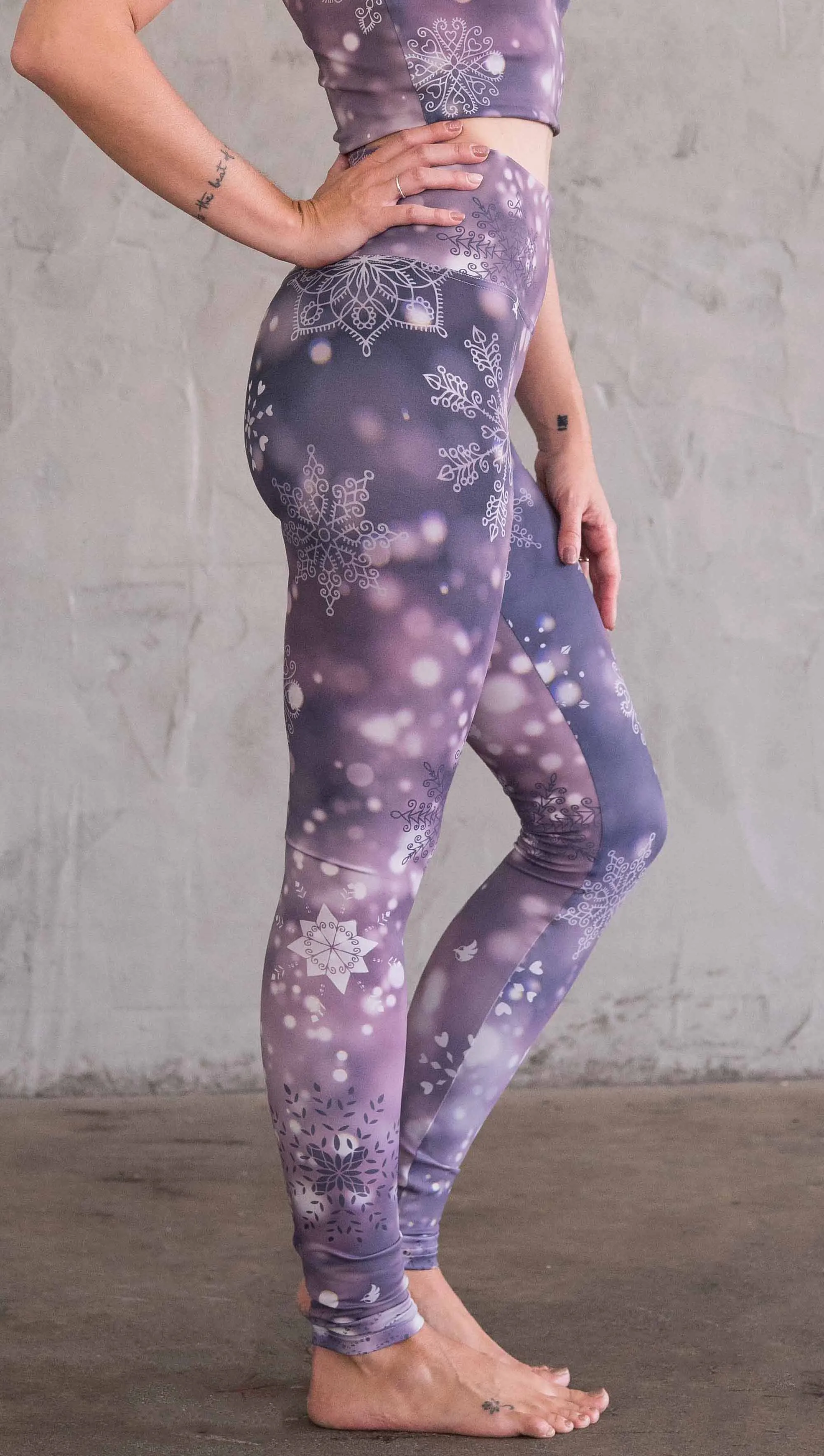 Snowflakes 2.0 - Athleisure Leggings - CUSTOM ORDER