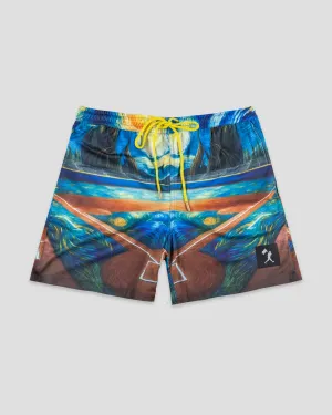 Starry Field Diamond Air Mesh Shorts