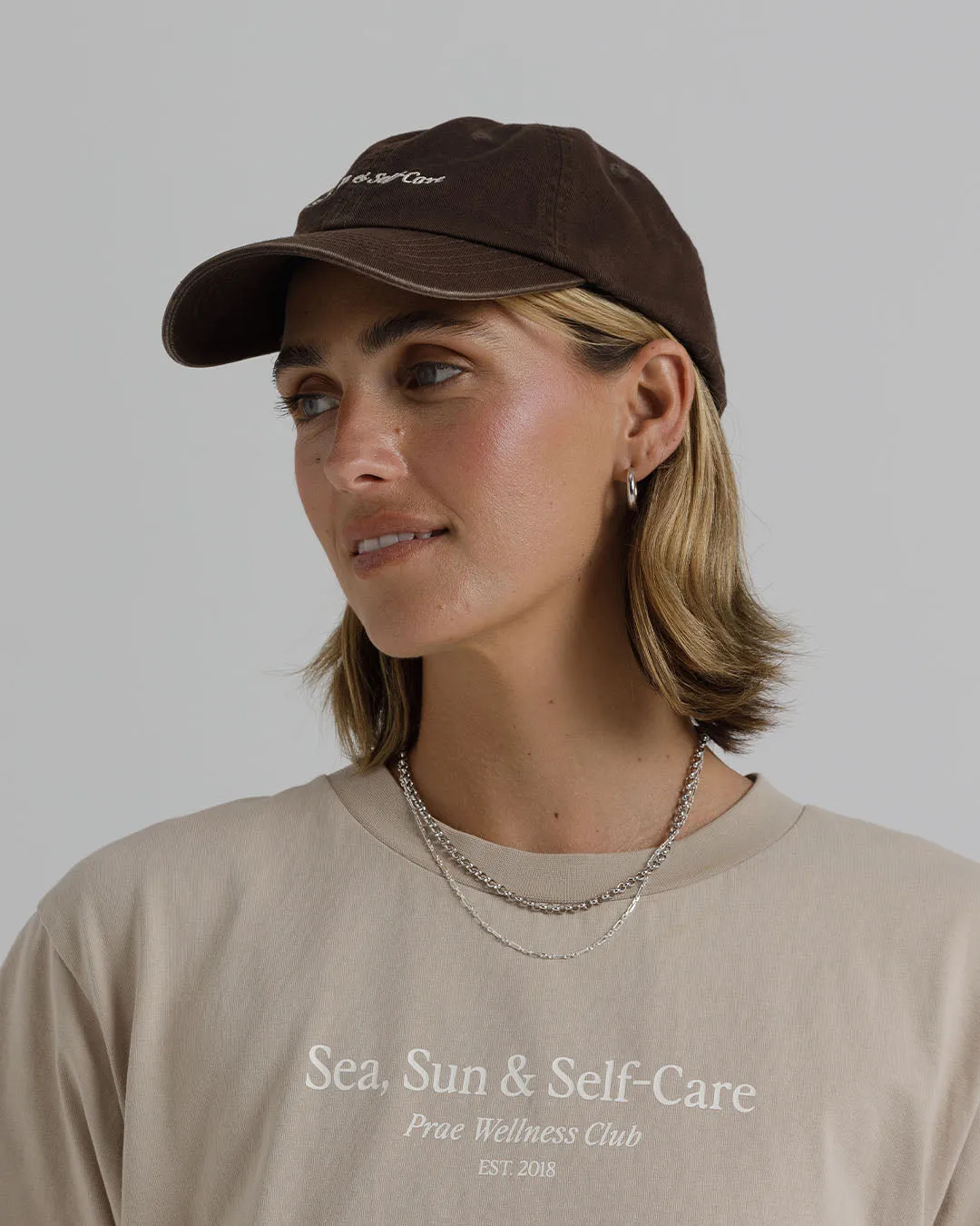 Sun, Sea & Self Care Cap – Chocolate