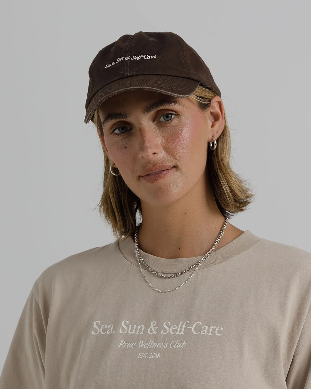 Sun, Sea & Self Care Cap – Chocolate