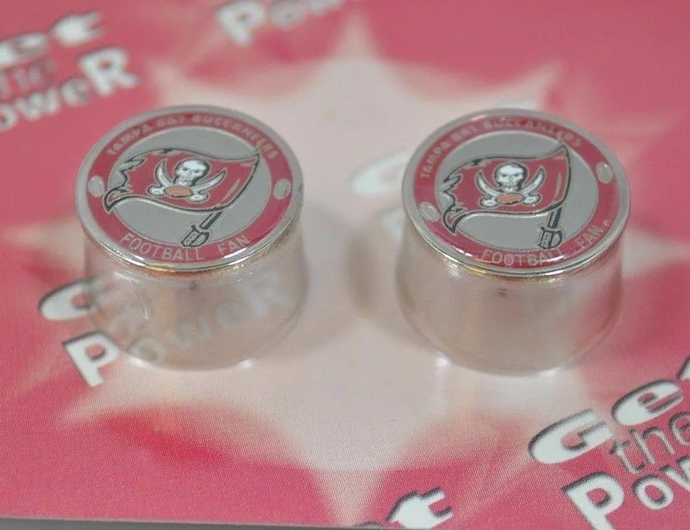 Tampa Bay Buccaneers Halo Sports Inc. Womens Power Pin Circular Stud Earrings