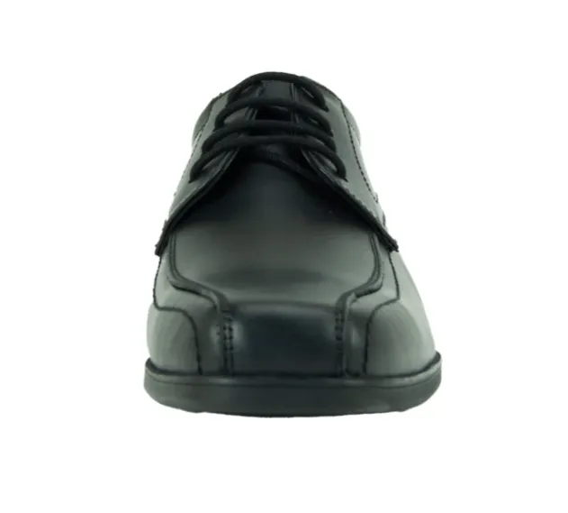 Term Edward Black Lace Up School Shoes