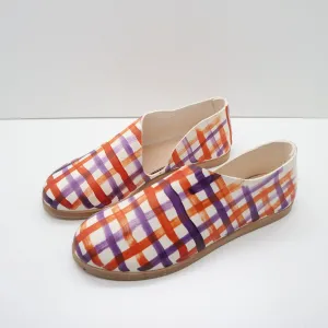 THE KEIKO. DOUBLE GINGHAM MADRAS UBE.