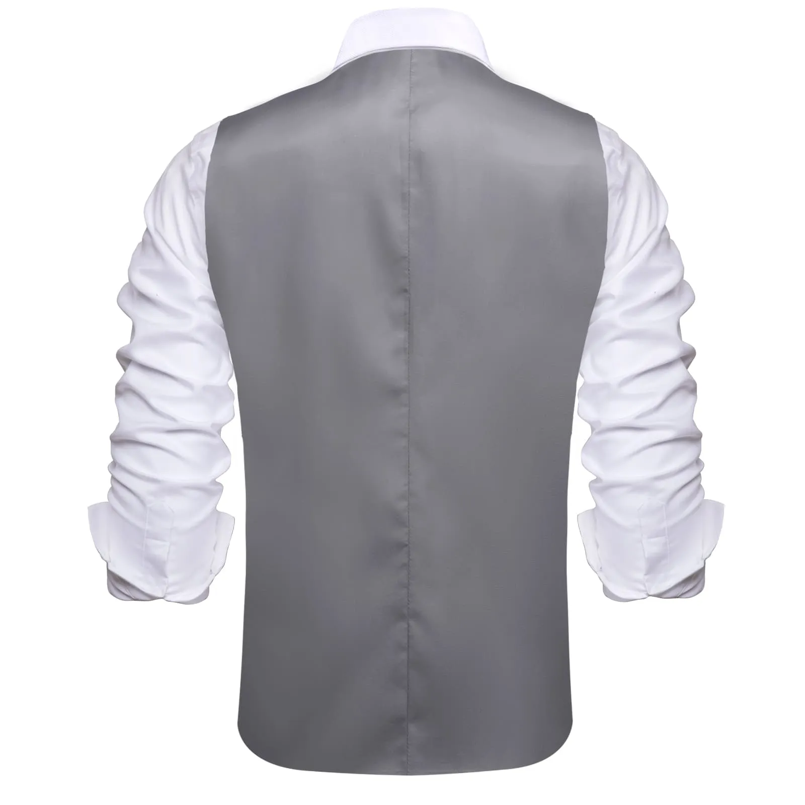 Ties2you Layered Waistcoat Grey Splicing Dress Suit Vests Men Wedding Vest