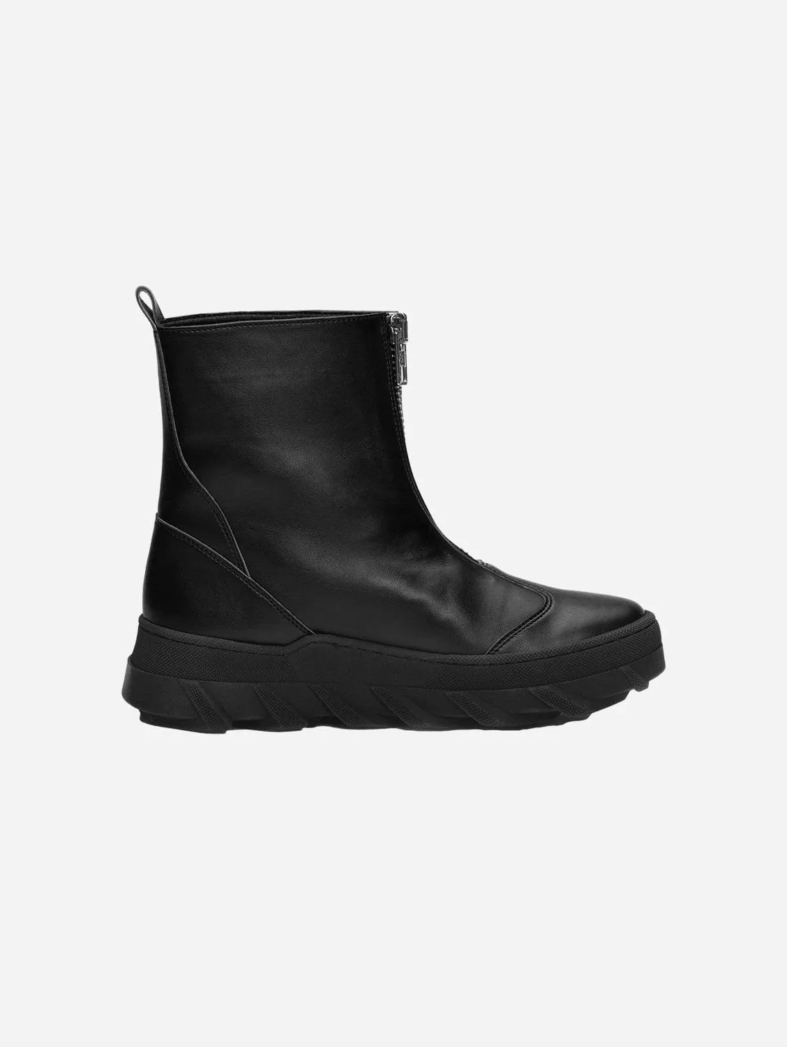 Tiger Women's Corn Leather Vegan Boots | Black