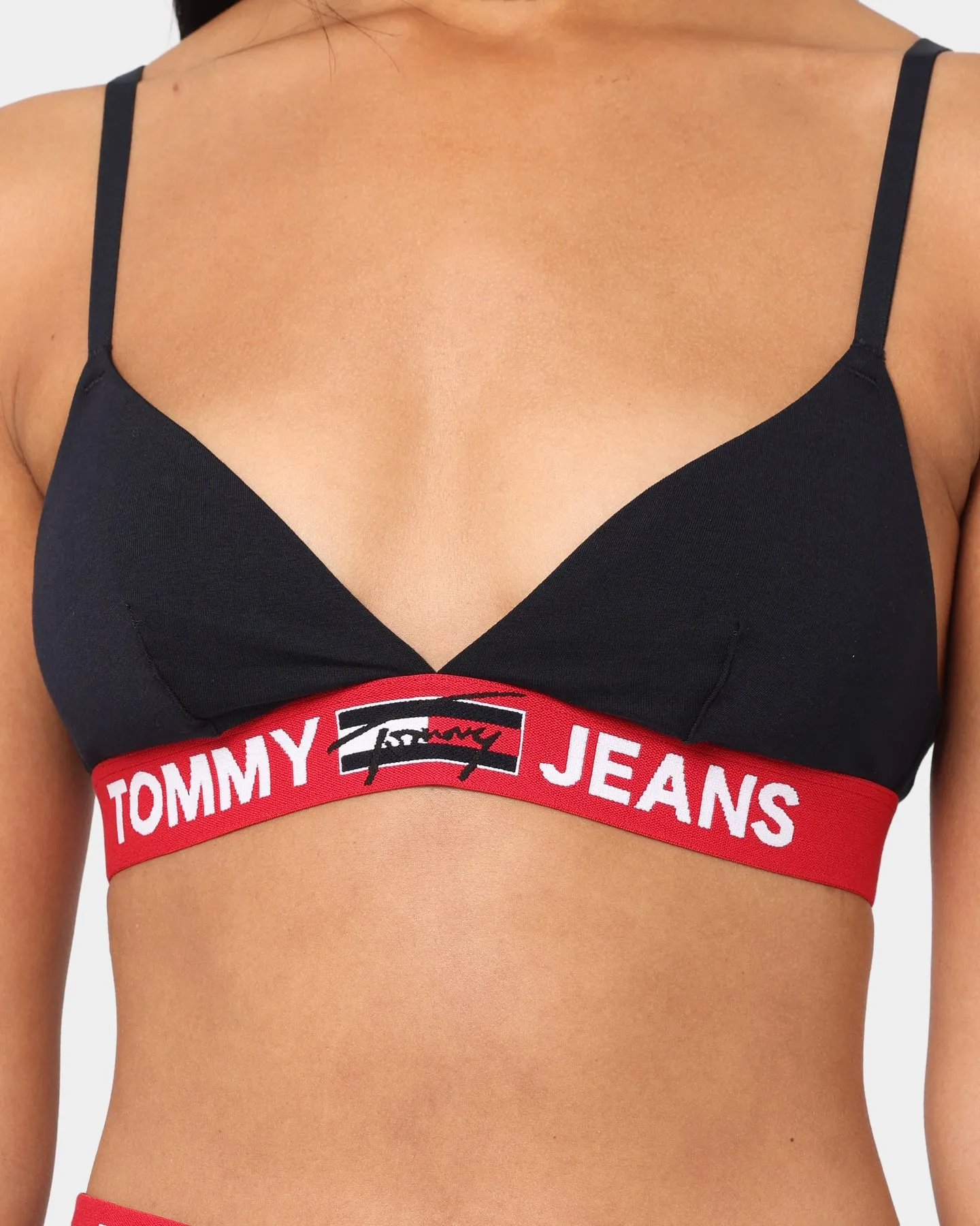 Tommy Jeans Women's Triangle Bralette Unlined Desert Sky