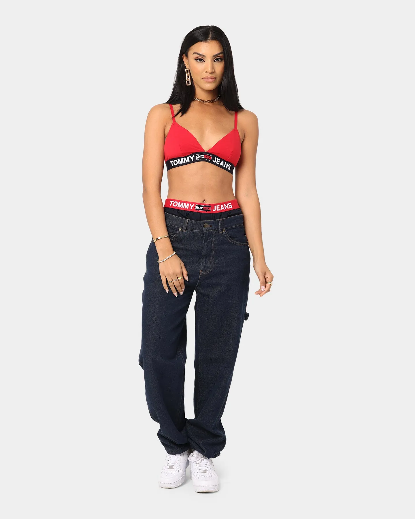 Tommy Jeans Women's Triangle Bralette Unlined Primary Red