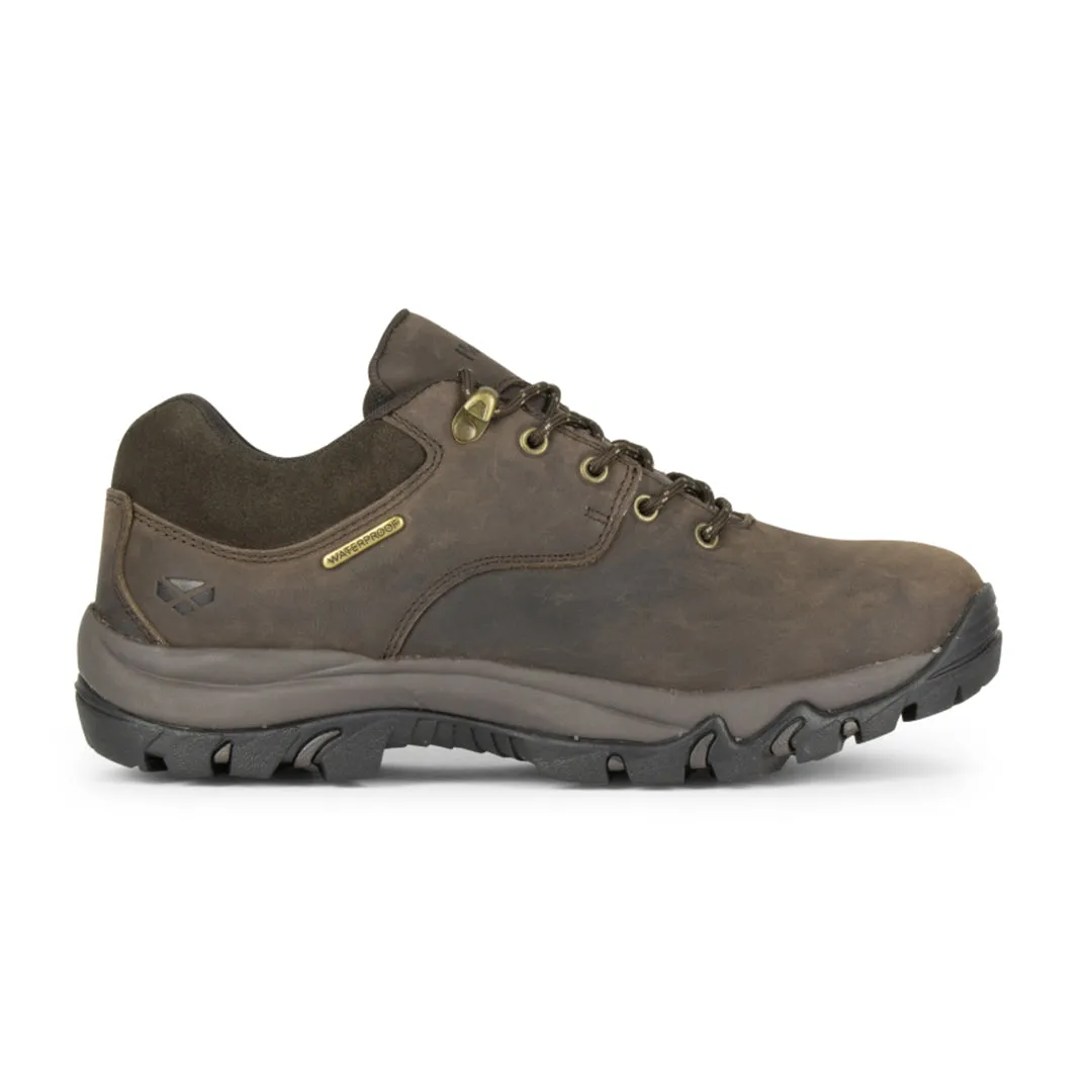 Torridon Waxy Leather Waterproof Trek Shoe - Brown by Hoggs of Fife