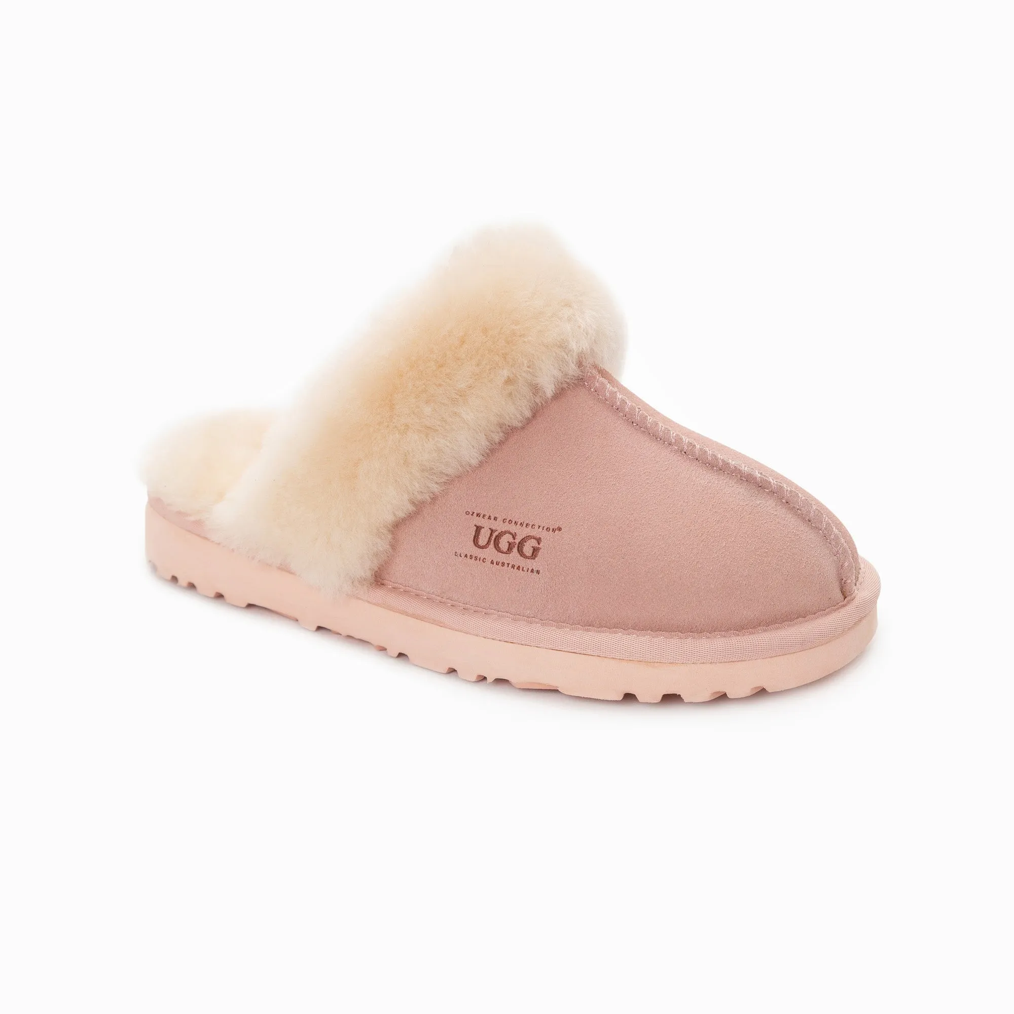 Ugg Slippers Premium Australia Sheepskin Unisex Scuffete Suede (Unisex Cow Suede)