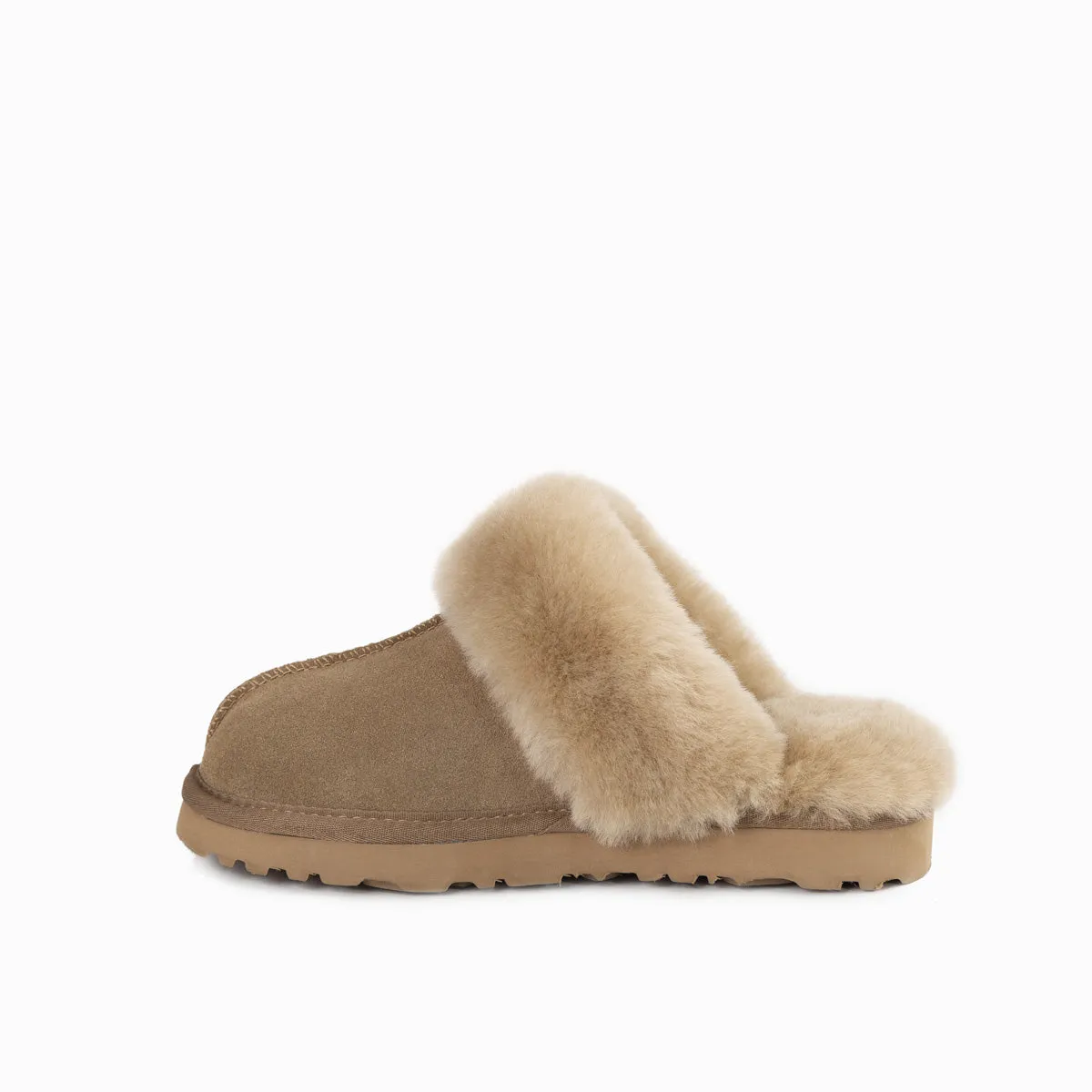 Ugg Slippers Premium Australia Sheepskin Unisex Scuffete Suede (Unisex Cow Suede)