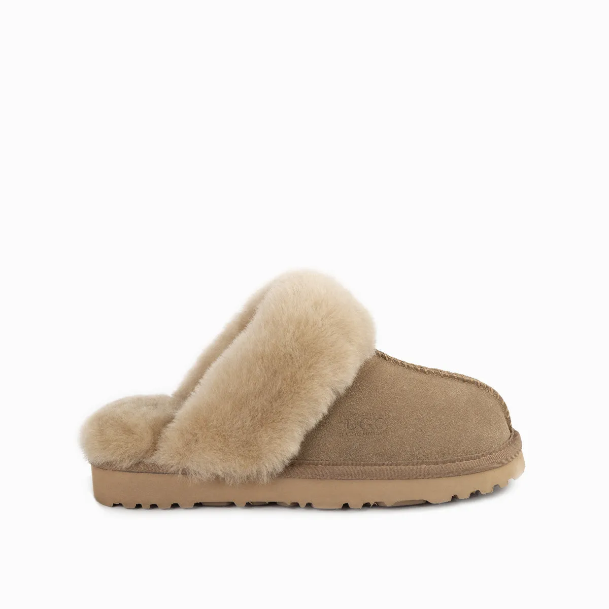 Ugg Slippers Premium Australia Sheepskin Unisex Scuffete Suede (Unisex Cow Suede)