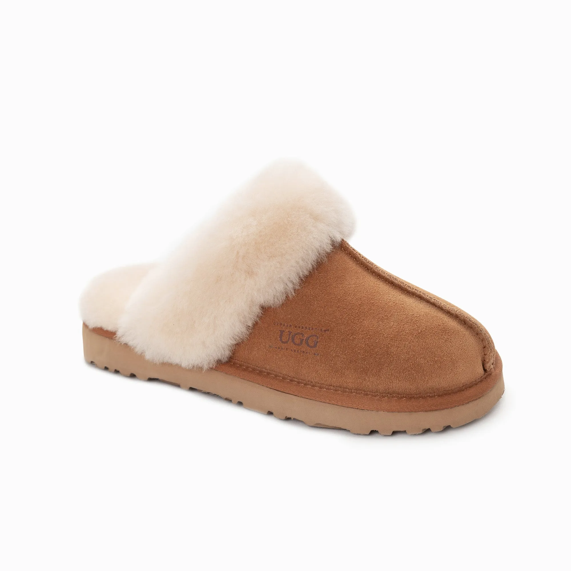 Ugg Slippers Premium Australia Sheepskin Unisex Scuffete Suede (Unisex Cow Suede)