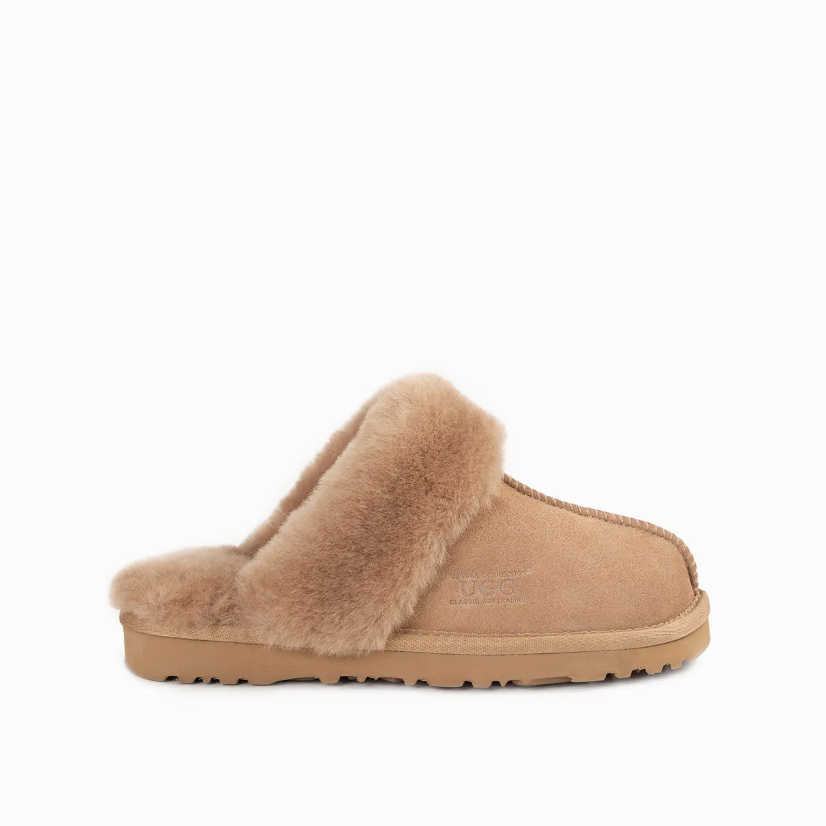 Ugg Slippers Premium Australia Sheepskin Unisex Scuffete Suede (Unisex Cow Suede)