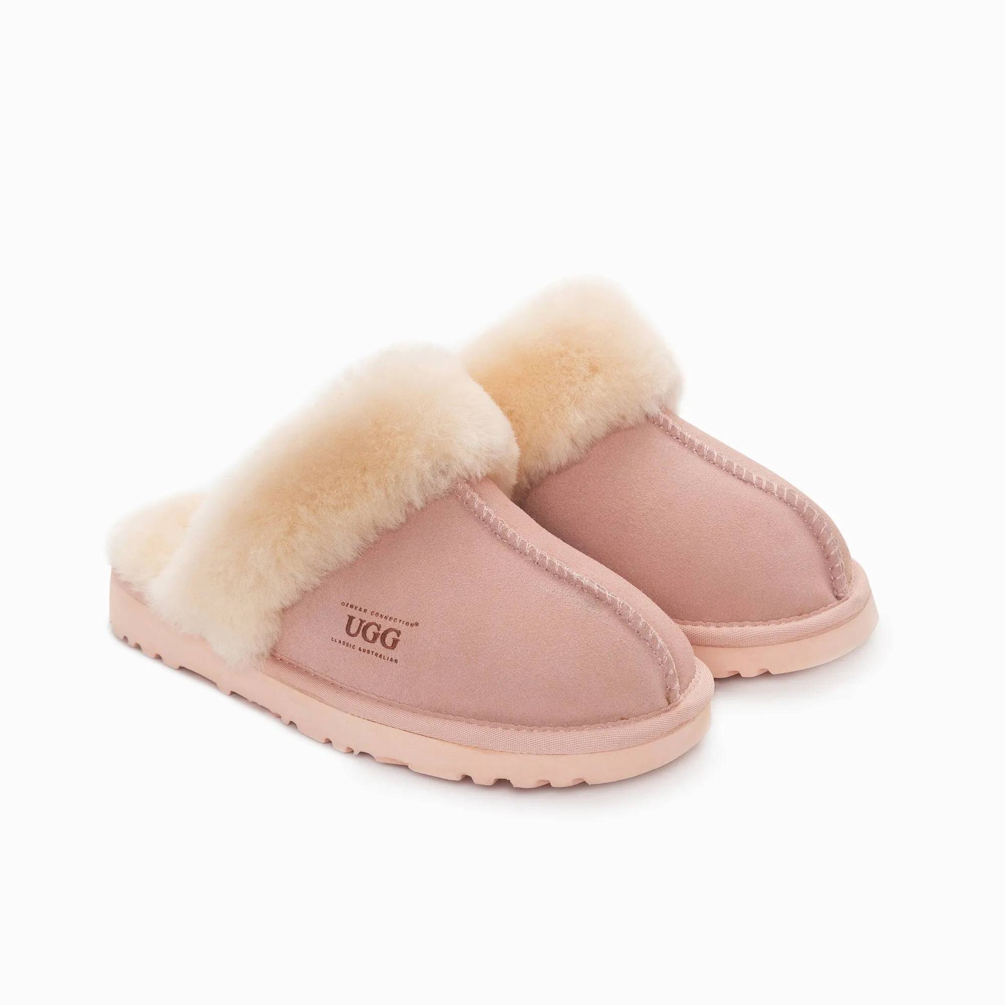 Ugg Slippers Premium Australia Sheepskin Unisex Scuffete Suede (Unisex Cow Suede)