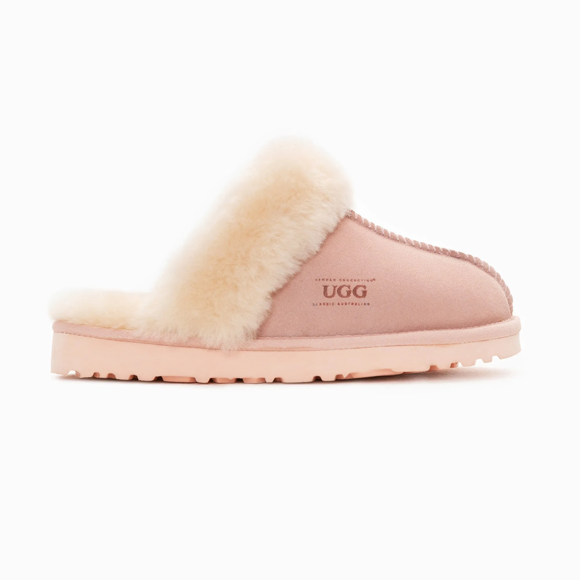 Ugg Slippers Premium Australia Sheepskin Unisex Scuffete Suede (Unisex Cow Suede)