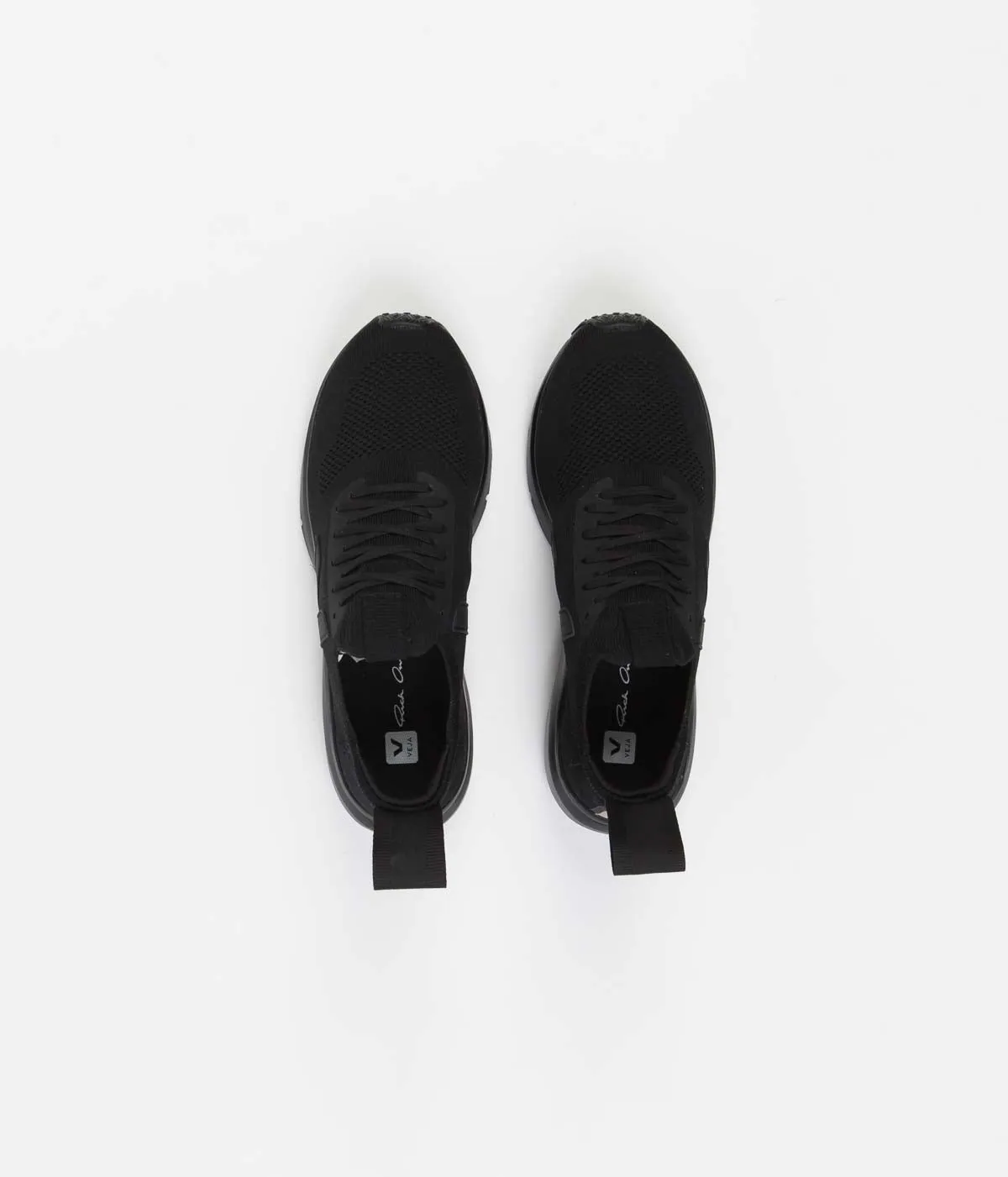 Veja x Rick Owens Womens Runner Shoes - Full Black