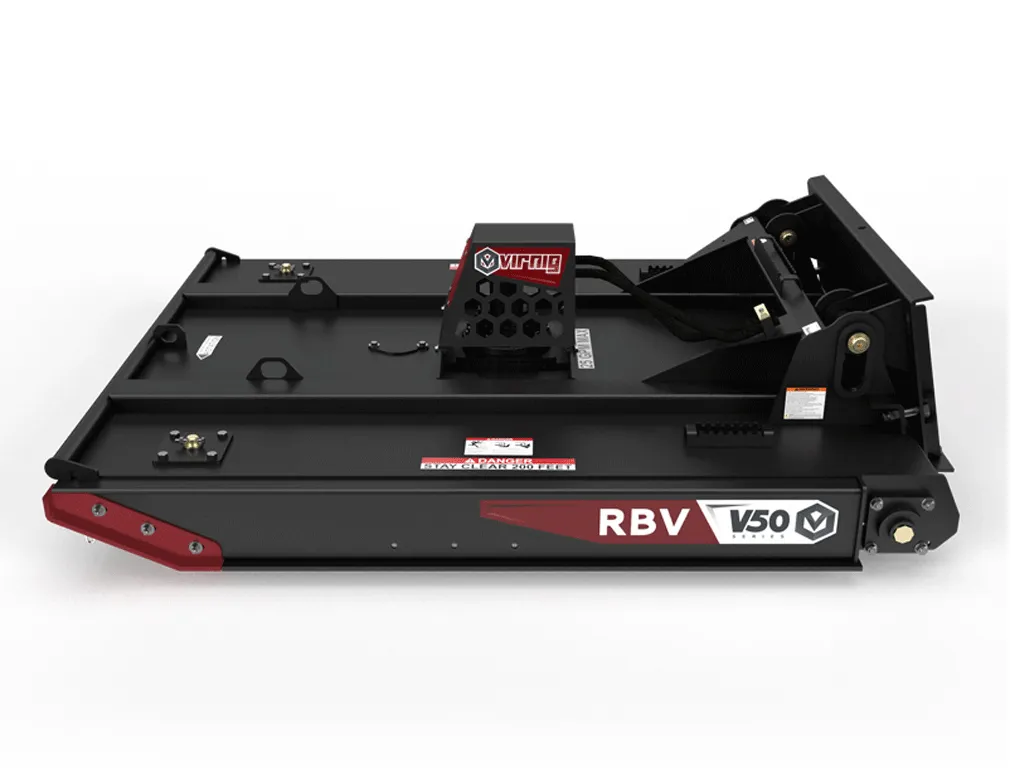 Virnig V50 Rotary Brush Cutter  with Floating Deck for Standard Flow skid steers