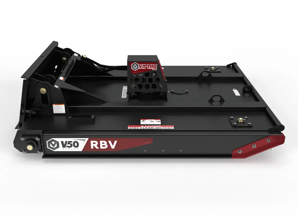 Virnig V50 Rotary Brush Cutter  with Floating Deck for Standard Flow skid steers