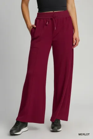 Wine Down Set Pants - Merlot