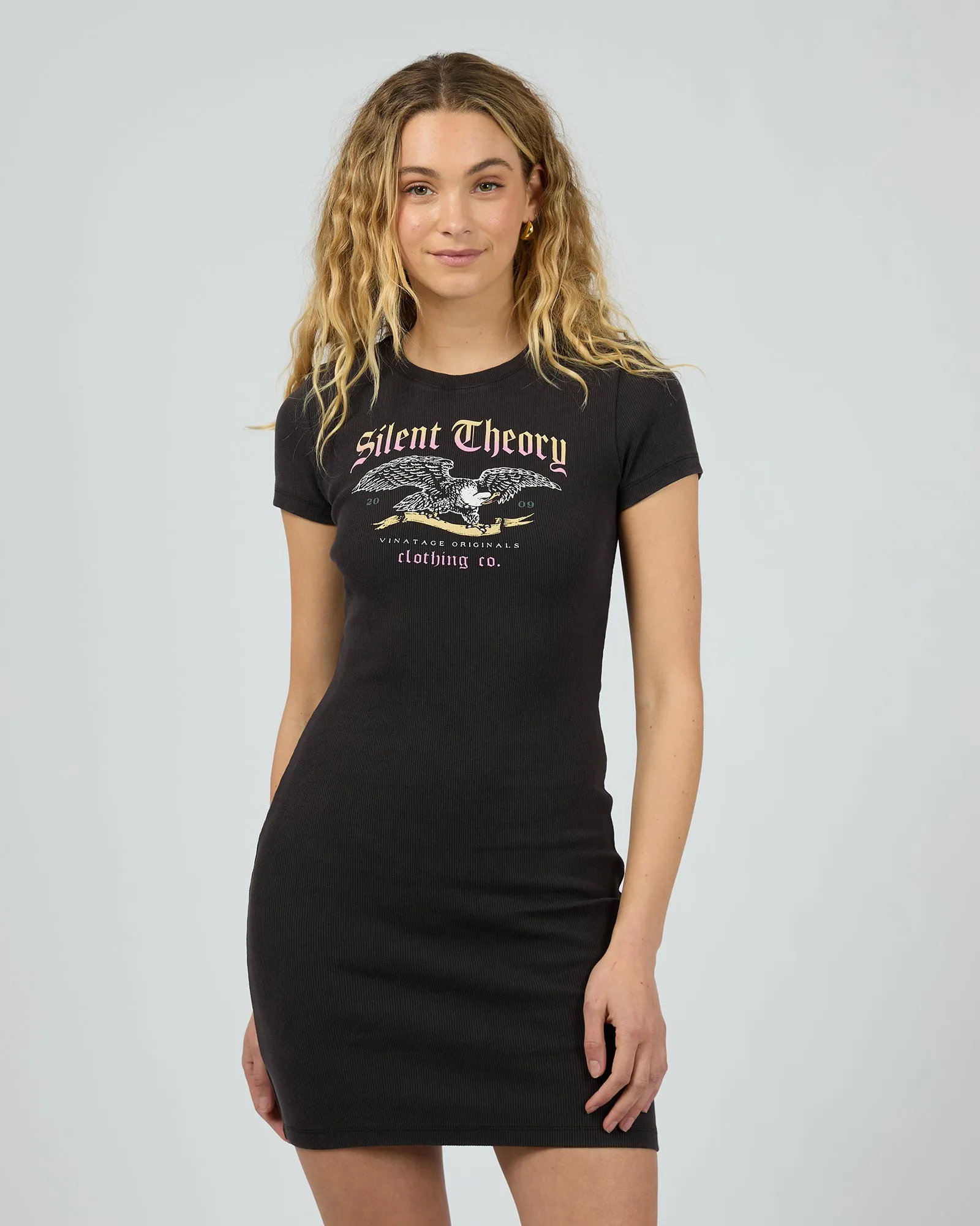 Wisdom Mini Dress Washed Black