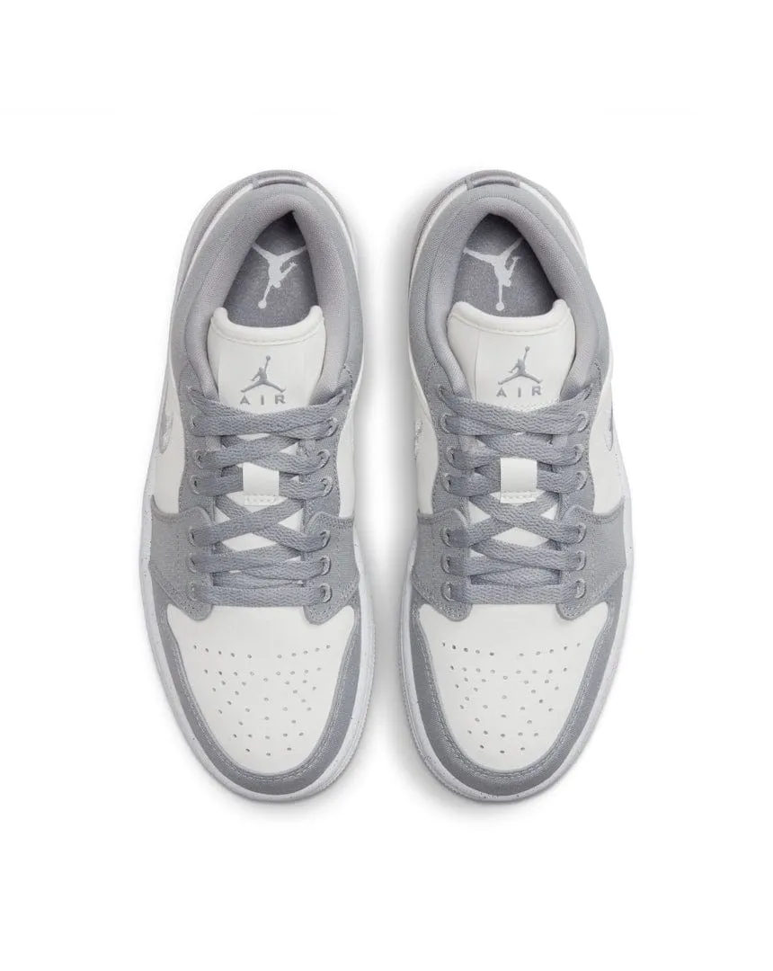 Women's Jordan 1 Low SE - Lt Steel Grey / Sail - White