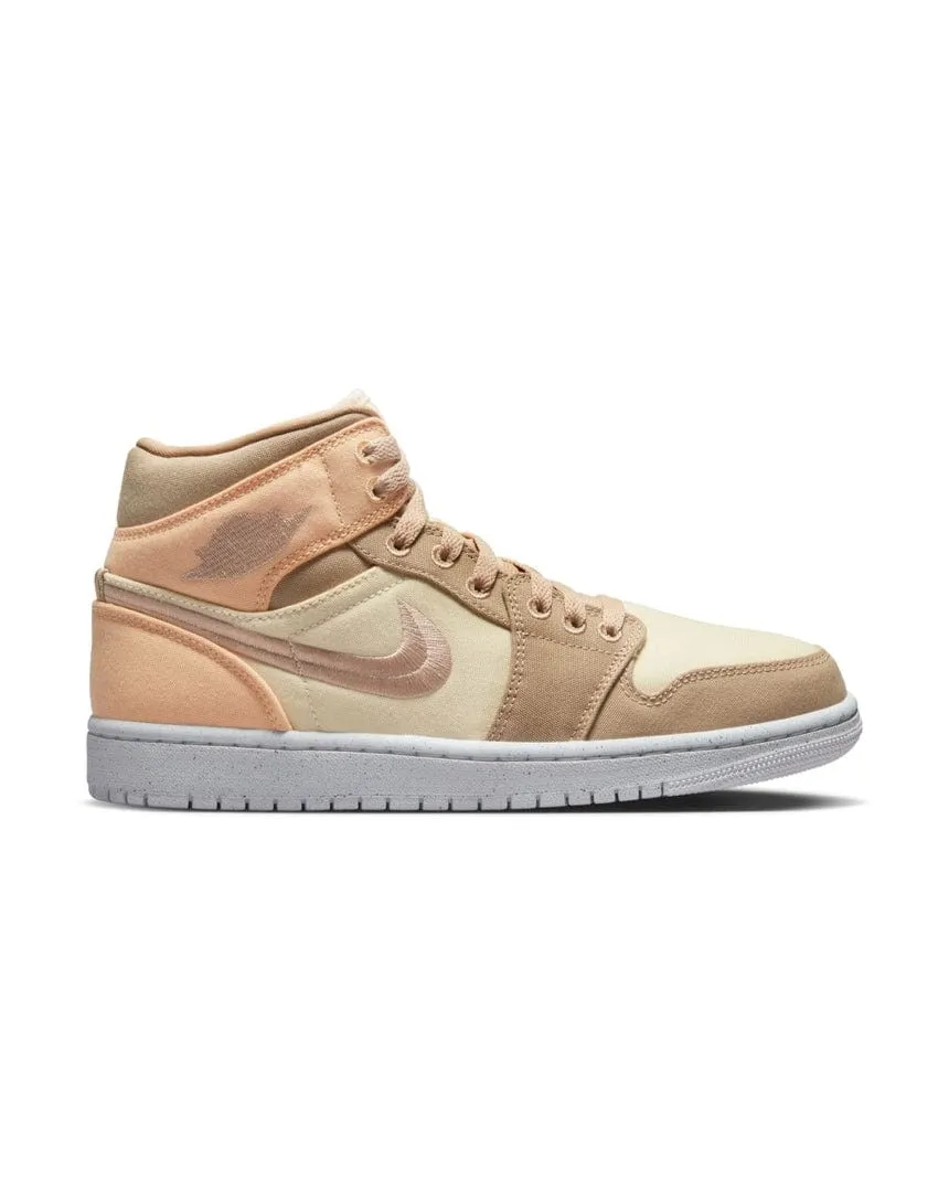 Women's Jordan 1 Mid SE - Muslin / Desert - Celestial Gold - Sail