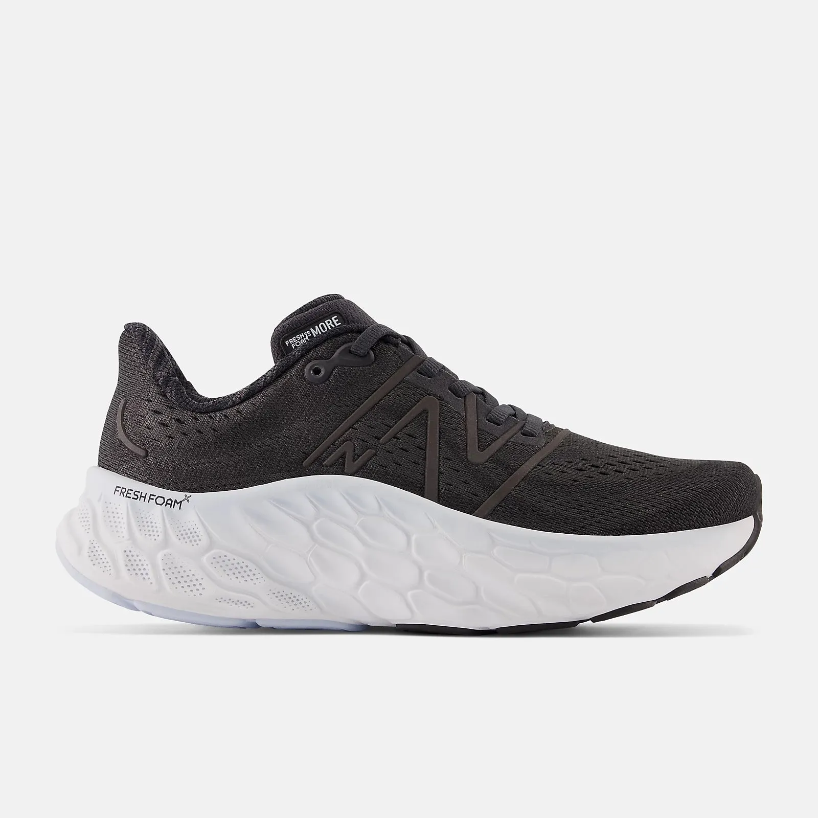 Women's New Balance Fresh Foam X More v4 Running Shoe in Black Starlight