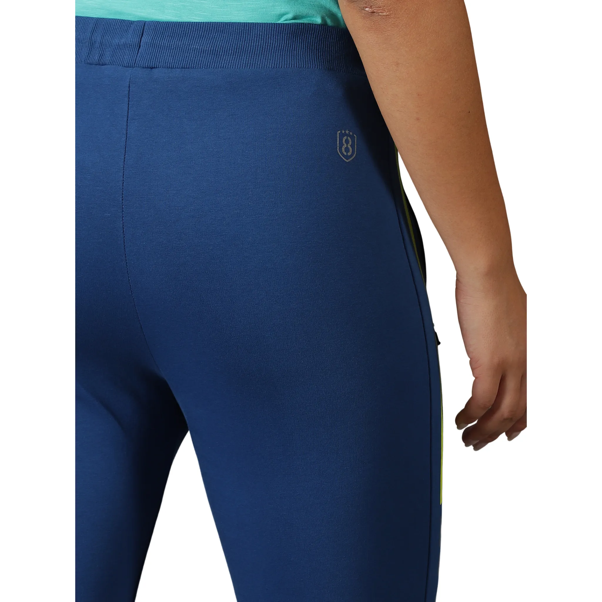 Women's Solid Training Track Pants with Drawstring waist & Zipper Pockets