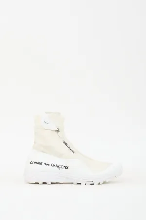 X Salomon White & Cream XA-Alpine Zip Sneaker