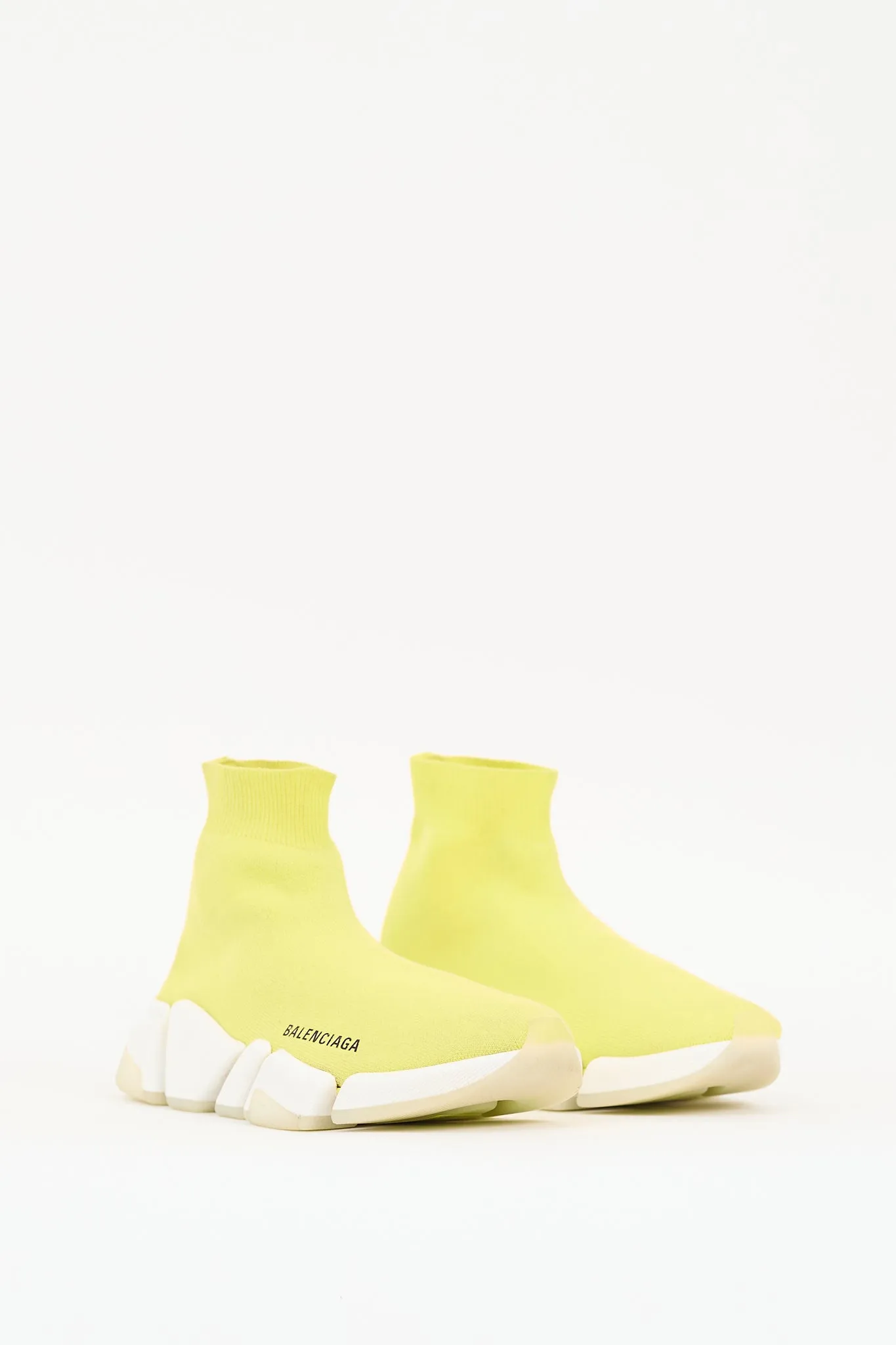 Yellow & White Speed Knit Sneaker