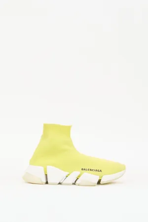 Yellow & White Speed Knit Sneaker